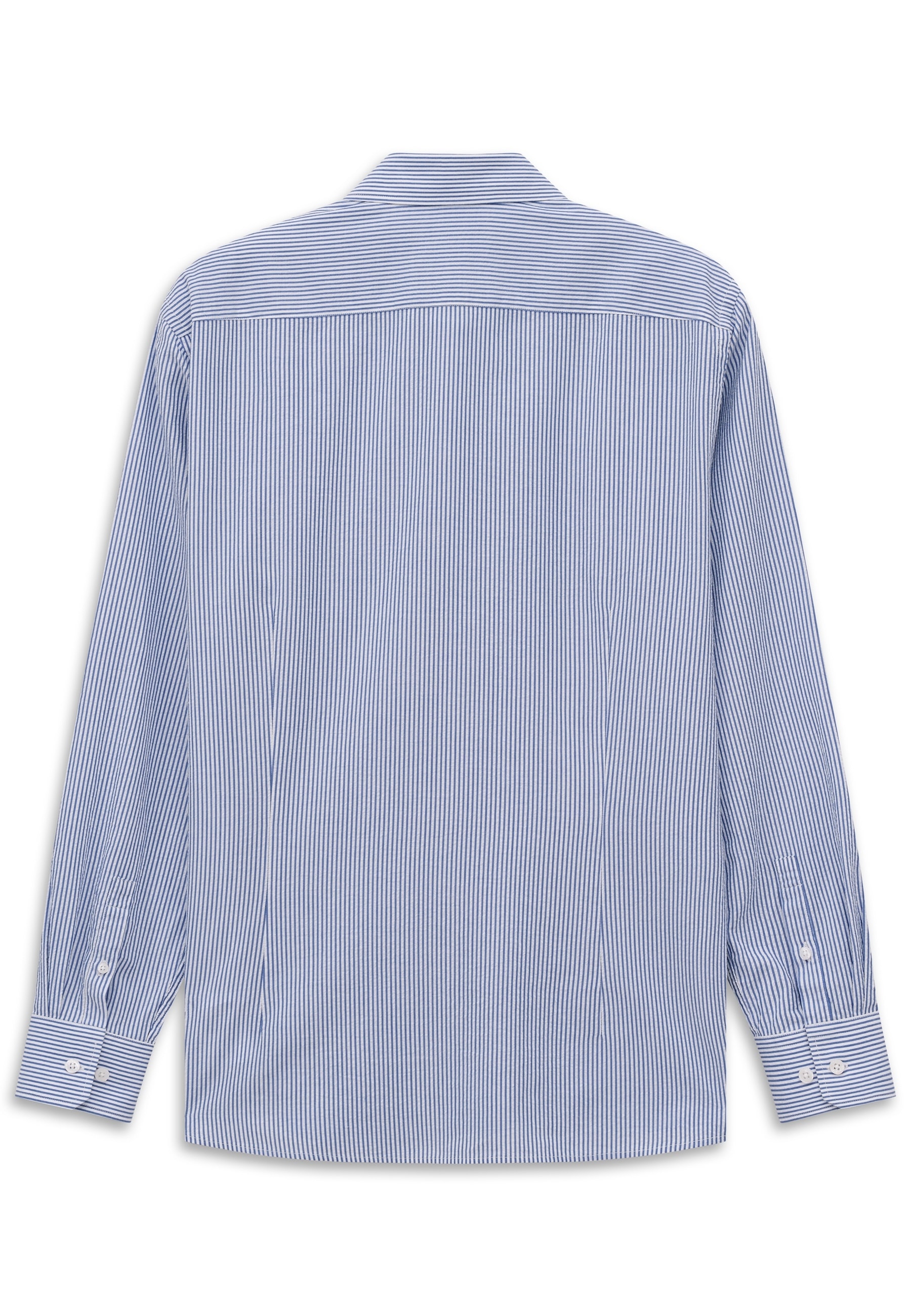 bugatti Streifenhemd gestreift Modern Fit Seersucker