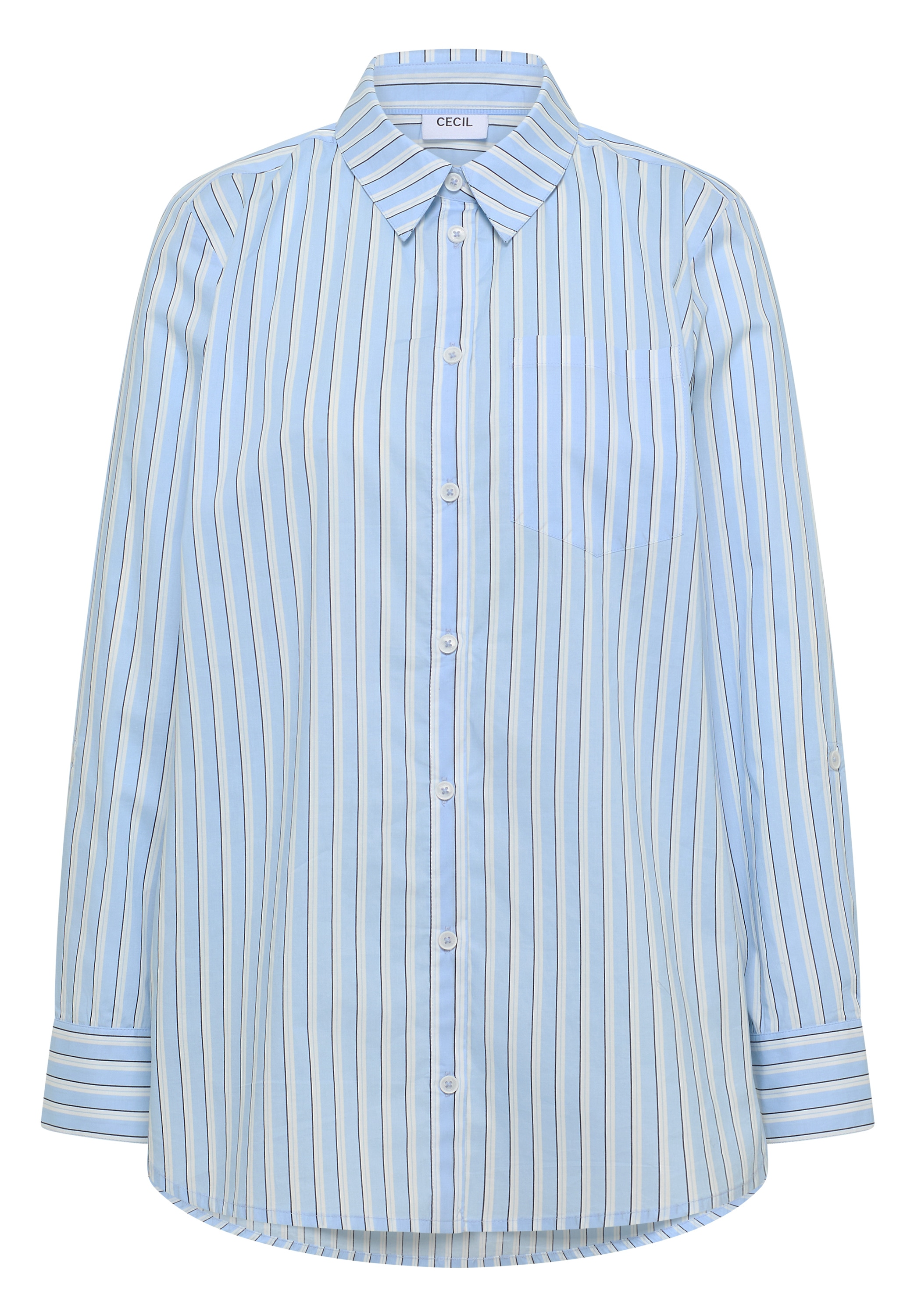 Cecil Langarmbluse im soften Baumwoll-Mix