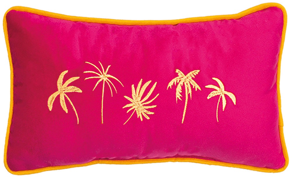 Dekokissen PAD, B:18cm L:32cmpink, Polyester, Dekokissen_Sitzkissen_Kissenhüllen, "PETITE", Embroidery