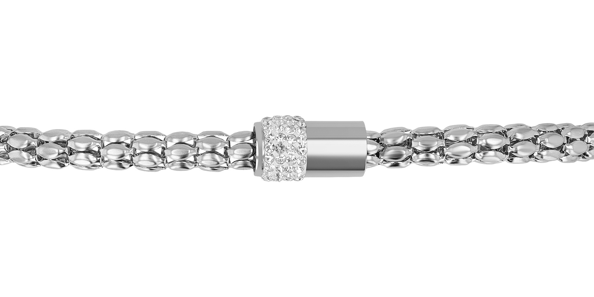 Adelia´s Kette ohne Anhänger »Damen Halskette aus Edelstahl mit Strass Steinchen 34 cm« Eine schöne Geschenkidee für jeden Anlass