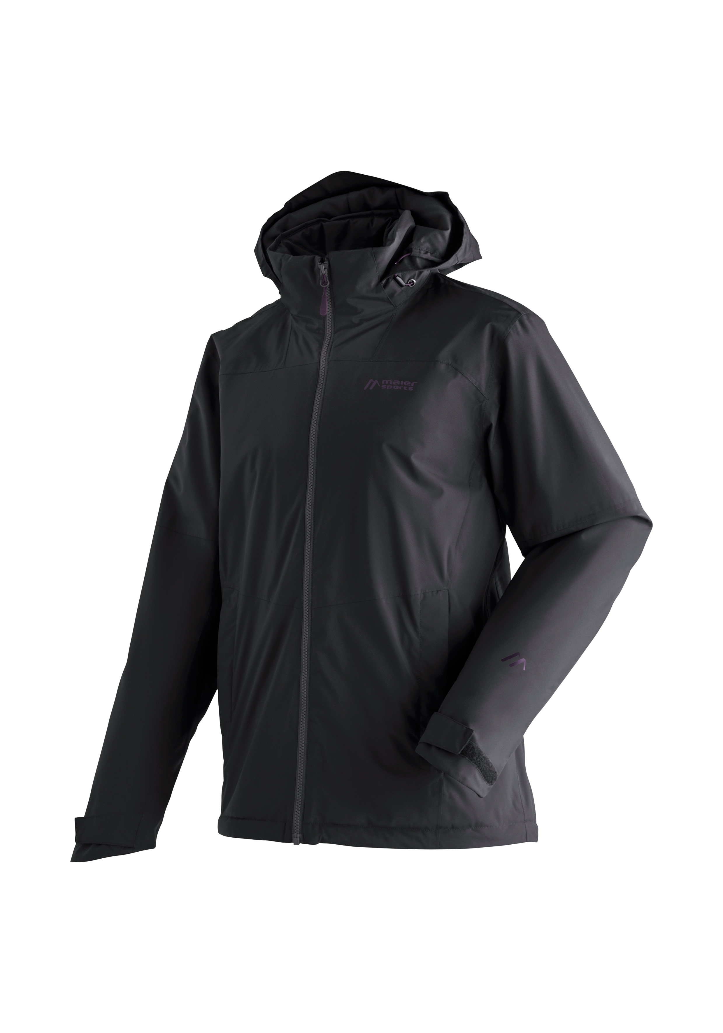Maier Sports Regenjacke "Metor Therm Rec M" warme Herren Jacke mit Kapuze, Winterjacke wasserdicht atmungsaktiv