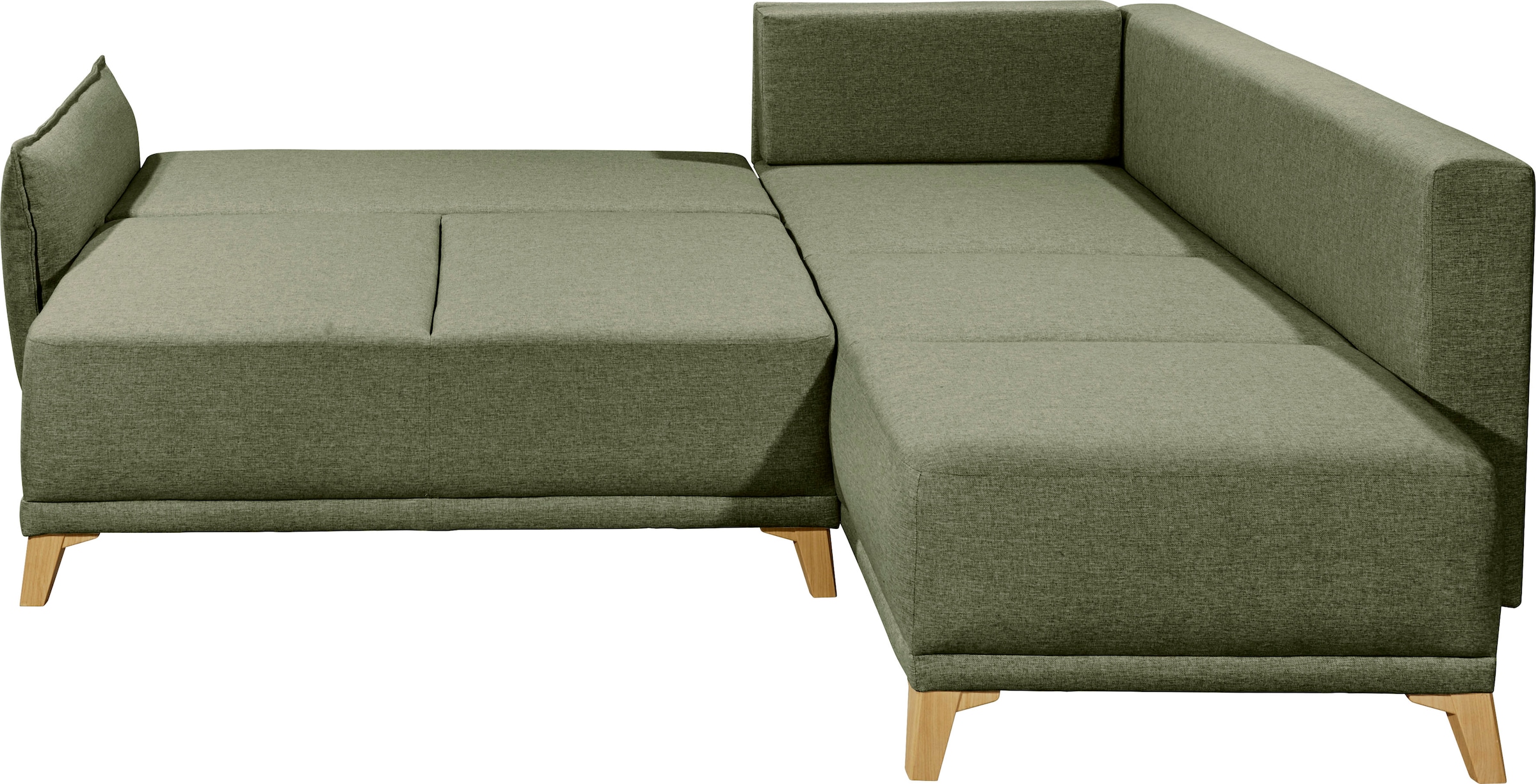 ED EXCITING DESIGN Ecksofa »Pamplona L-Form«, mit Bettfunktion, Bettkasten, Rücken- und Zierkissen, frei im Raum