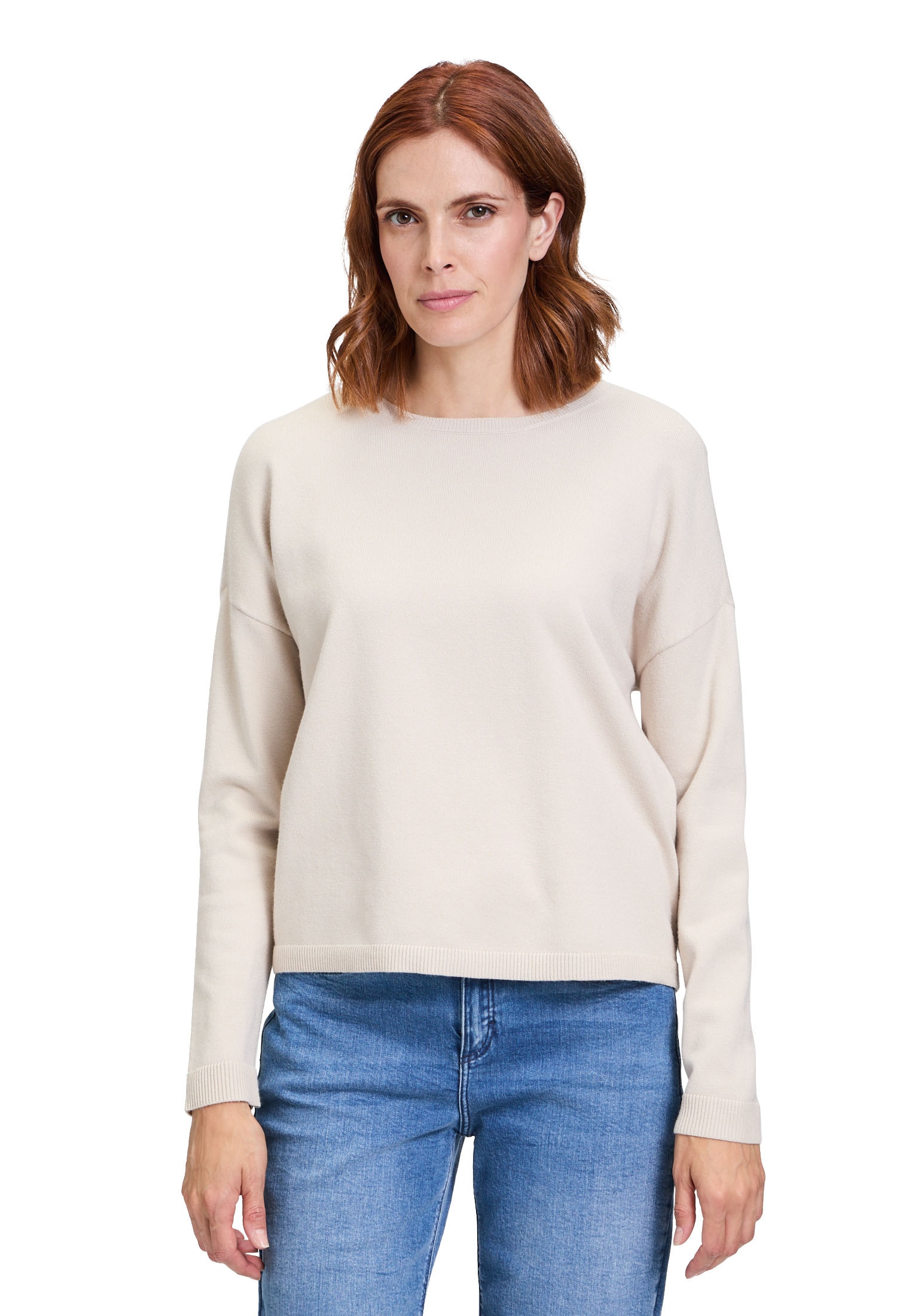 Cartoon Strickpullover »Cartoon Strickpullover mit Rundhalsausschnitt«, (1 tlg.), Color Blocking