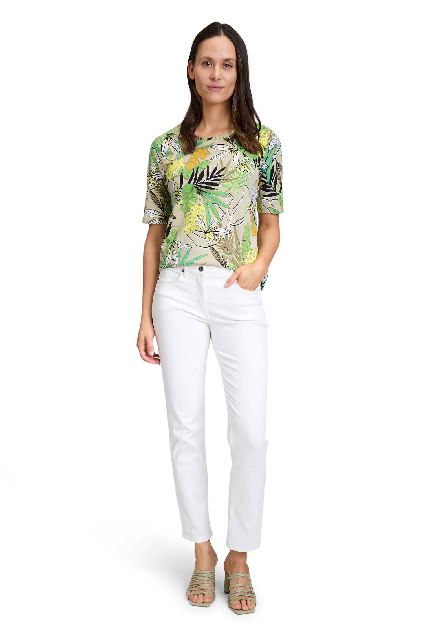 Betty Barclay Kurzarmshirt »Betty Barclay Basic Shirt mit Blumenprint«, (1 tlg.), Druck