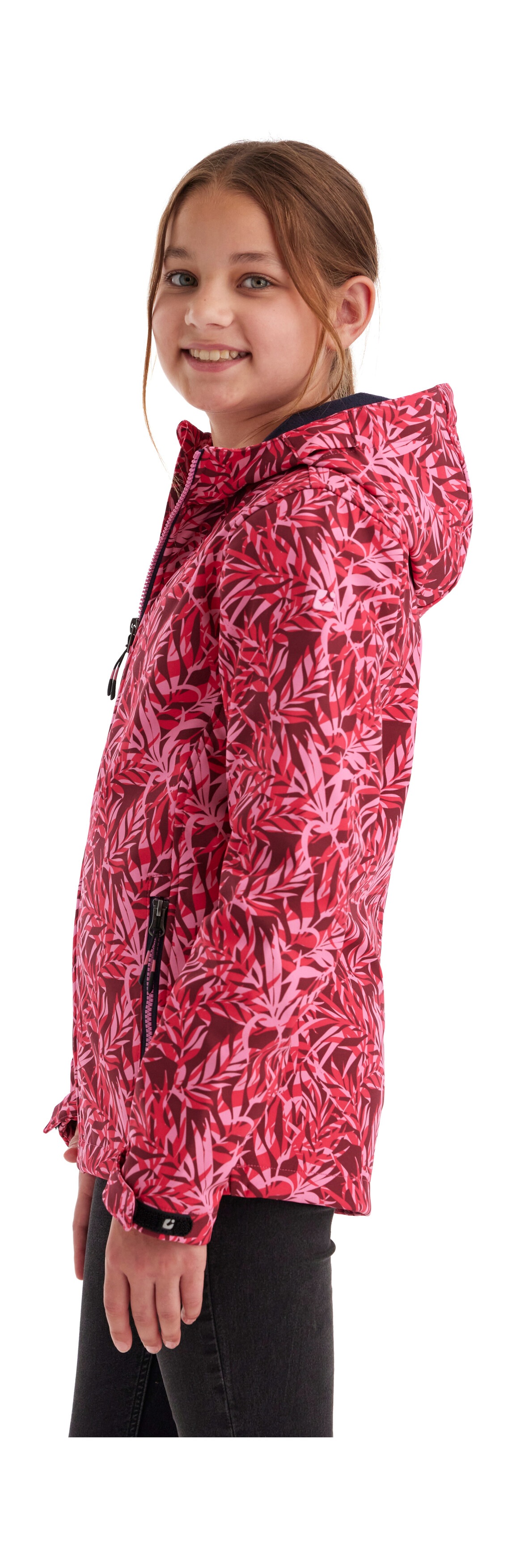 Thumbnail - Killtec Softshelljacke "Mädchen Softshelljacke Print" Wasserdicht, windabweisend, atmungsaktiv, modischer Print