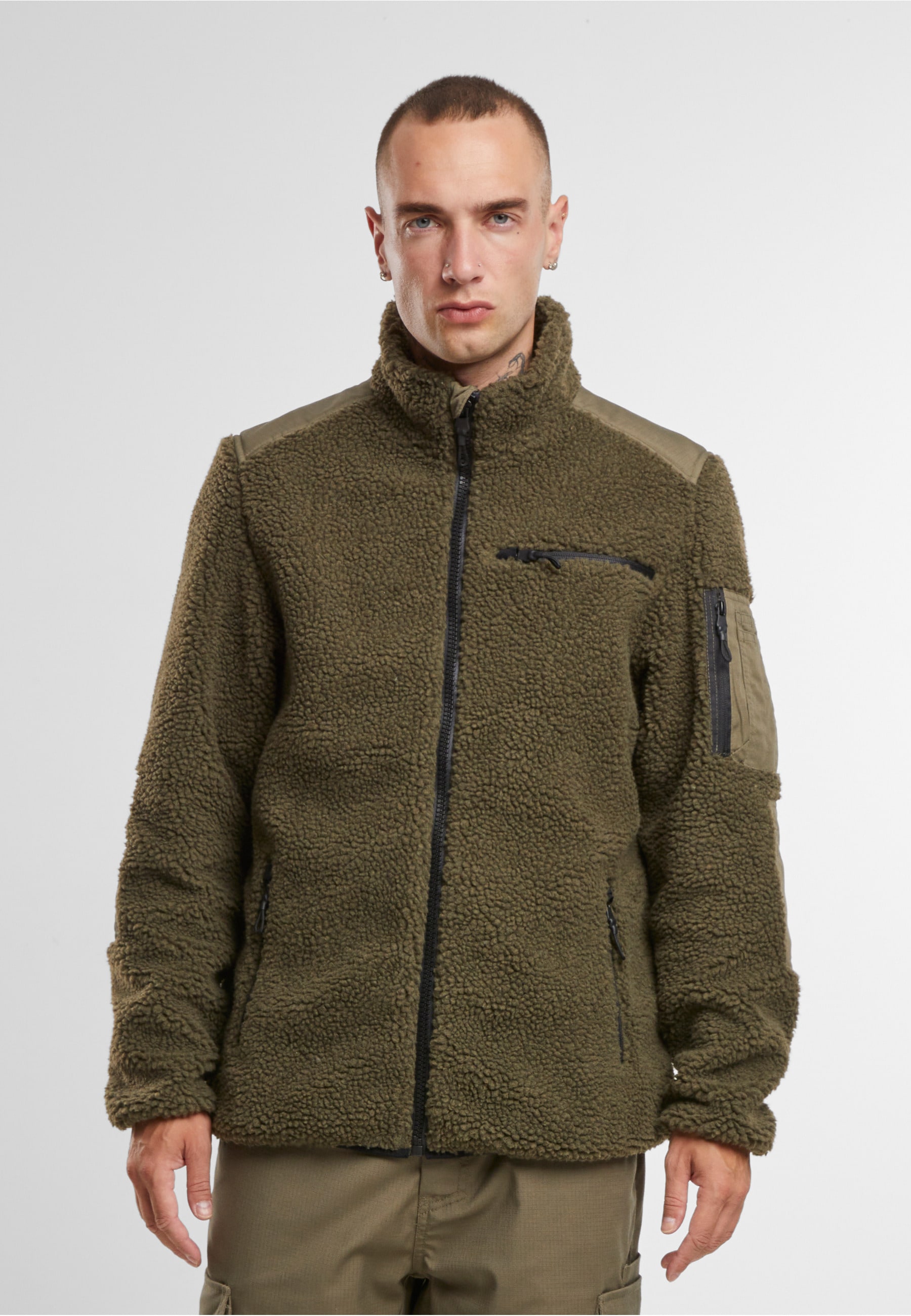 Brandit Allwetterjacke »Brandit Brandit Men Ramble Teddyfleece Jacket« 1 Stk. tlg. ohne Kapuze