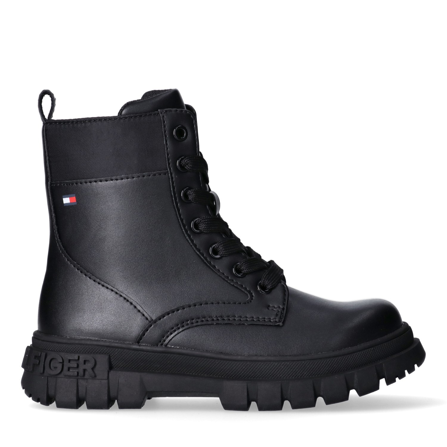 Tommy Hilfiger Schnürboots, Biker Boots, Winterboots mit Blockabsatz