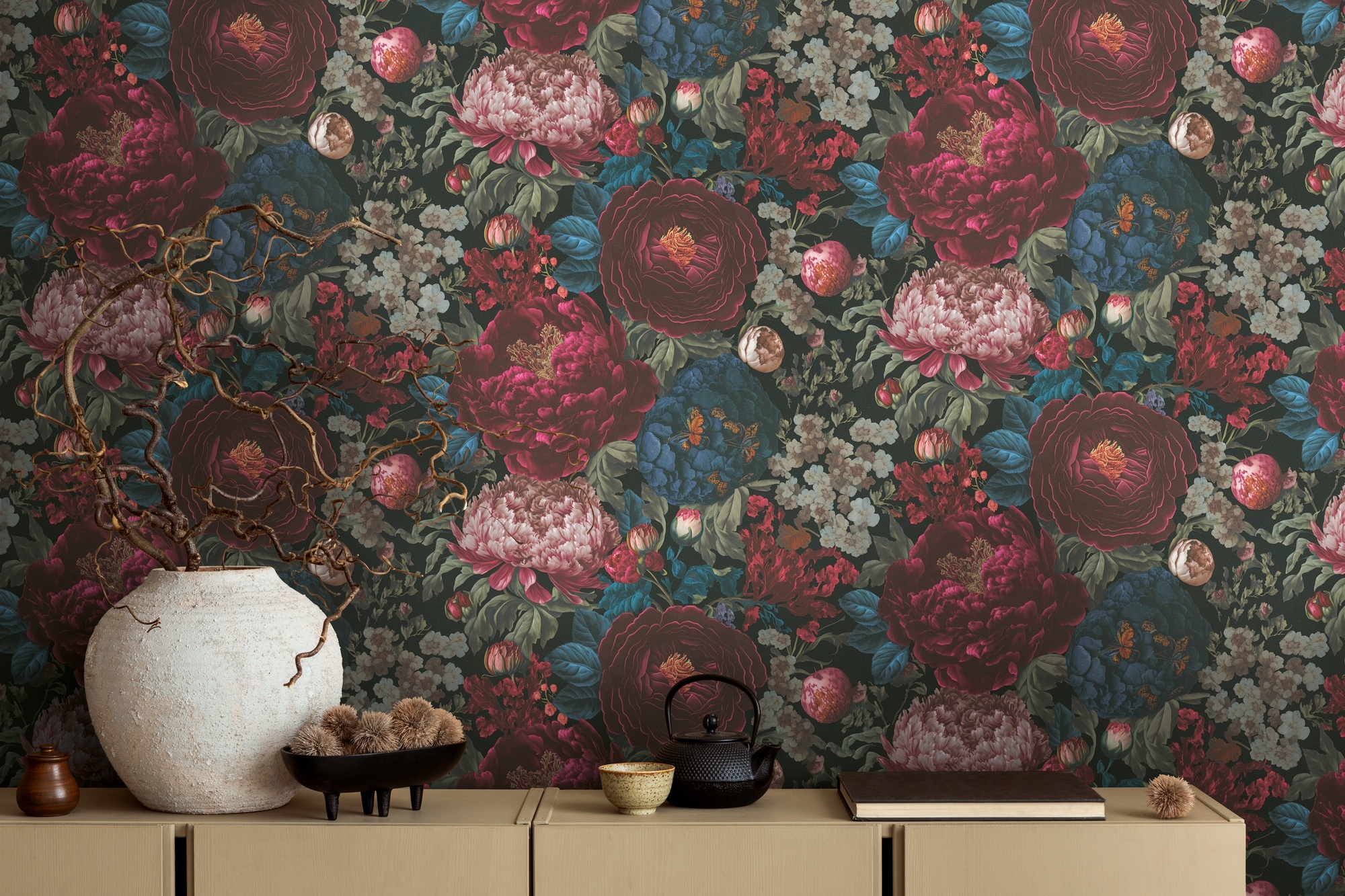 living walls Vliestapete »Michalsky 6 florale Tapete Mustertapete Blumen Blumen«, matt, Vliestapete Blumentapete für Schlafzimmer Küche Wohnzimmer Floral Flur