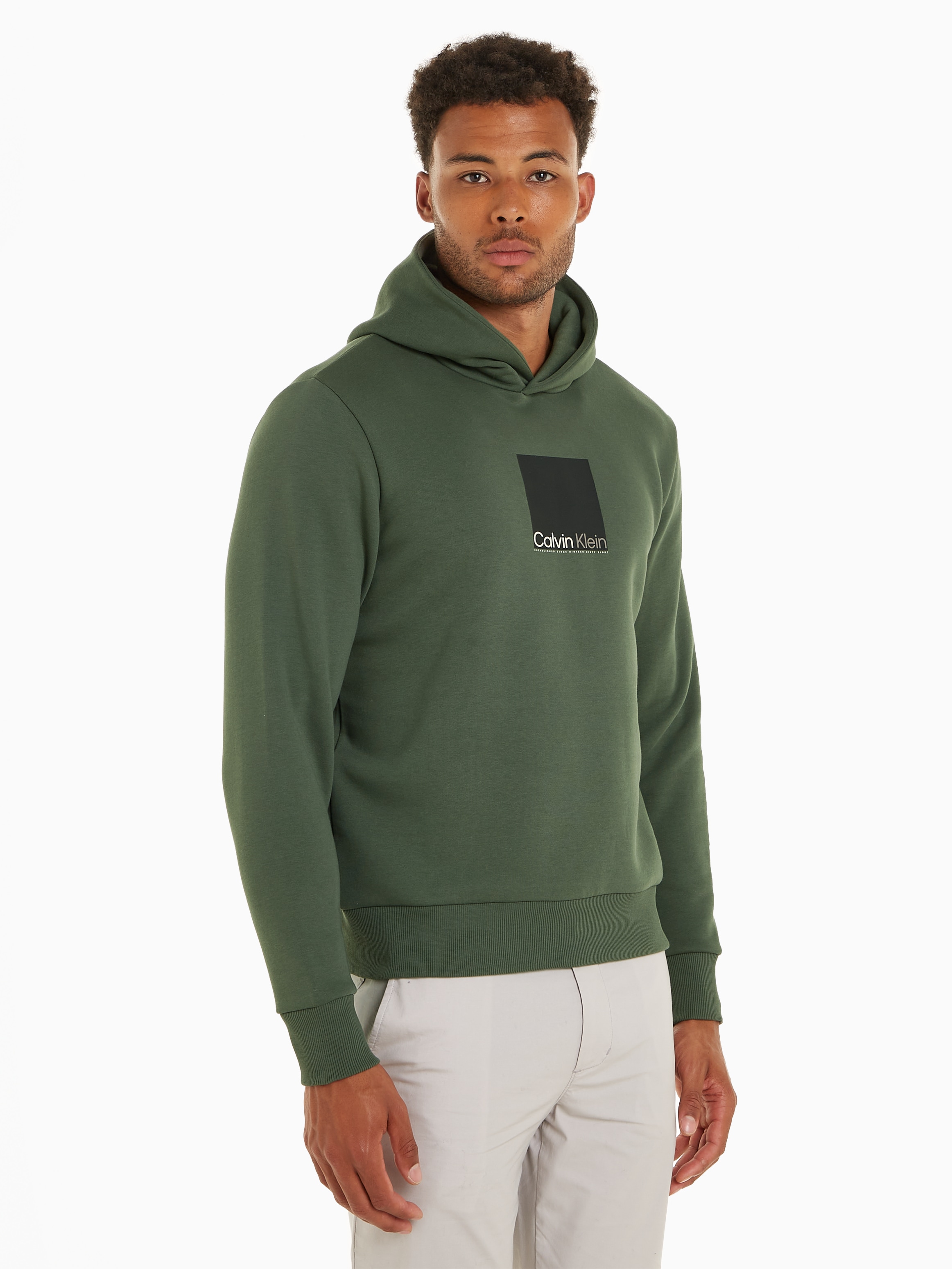 Calvin Klein Kapuzensweatshirt "SQUARE LOGO HOODIE", mit Markenlabel