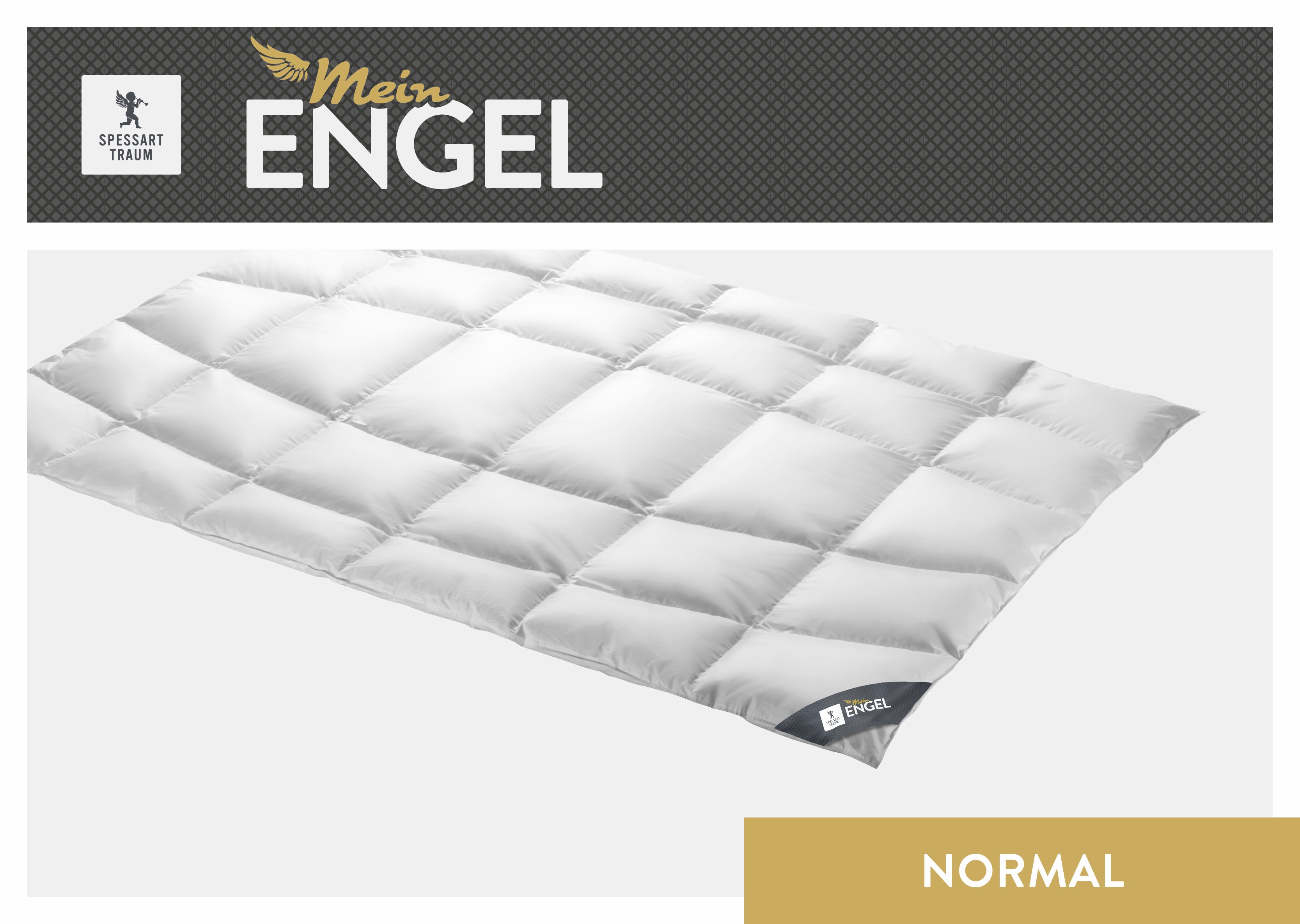 Thumbnail - SPESSARTTRAUM Daunenbettdecke "Mein Engel Bettdecke 135x200cm & weitere Größen", normal, Füllung 100% Gänsedaunen, Bezug...