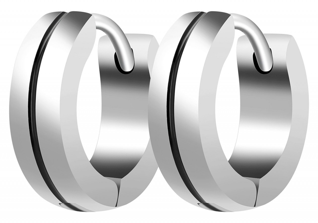 Adelia´s Paar Creolen »Unisex Creolen aus poliertem Edelstahl Ø 5 mm«