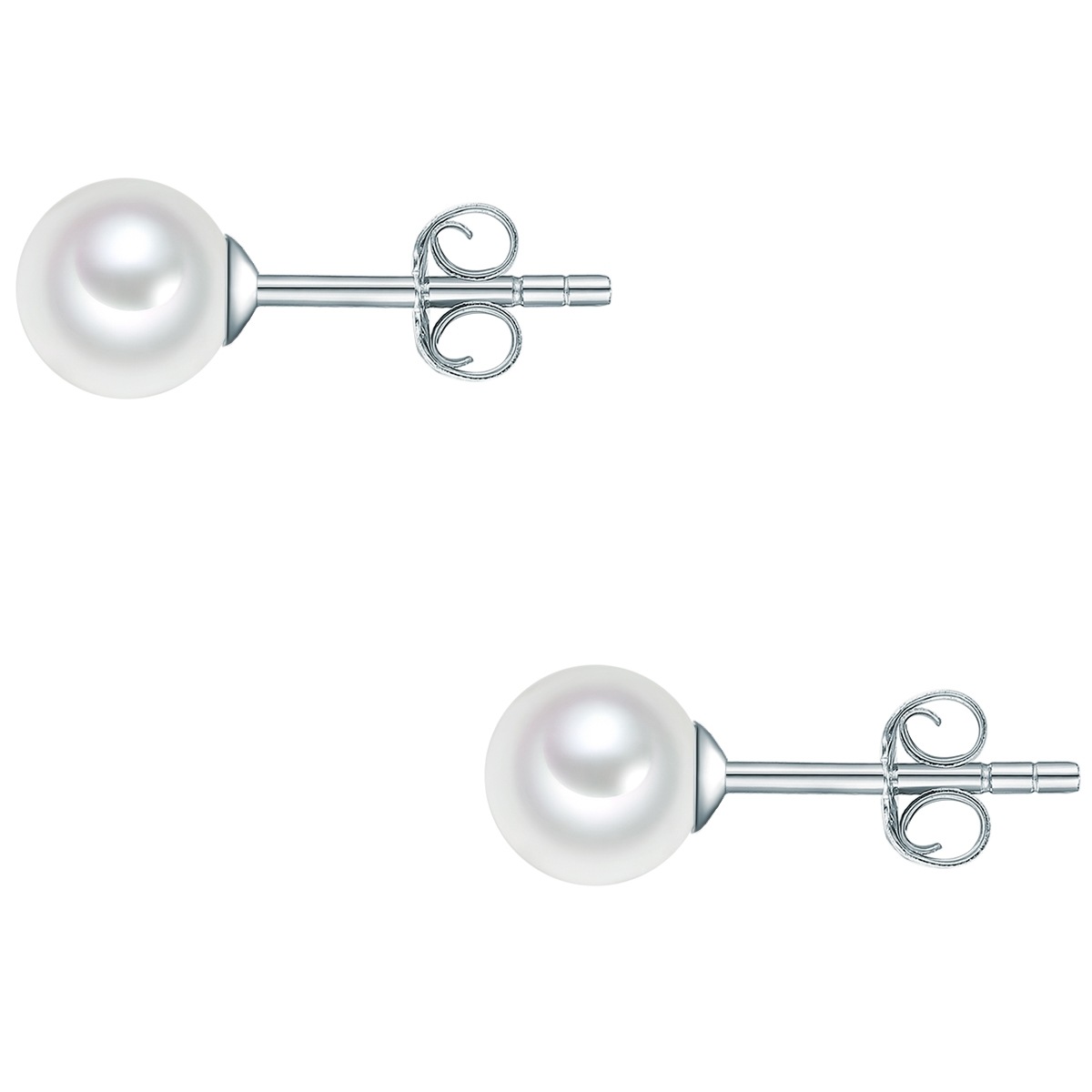 Paar Ohrstecker RAFAELA DONATA "Set: RD404", weiß, Ohrringe, Damen, 6, Perlen, Ohrstecker Sterling Silber Muschelkernperle weiß 2