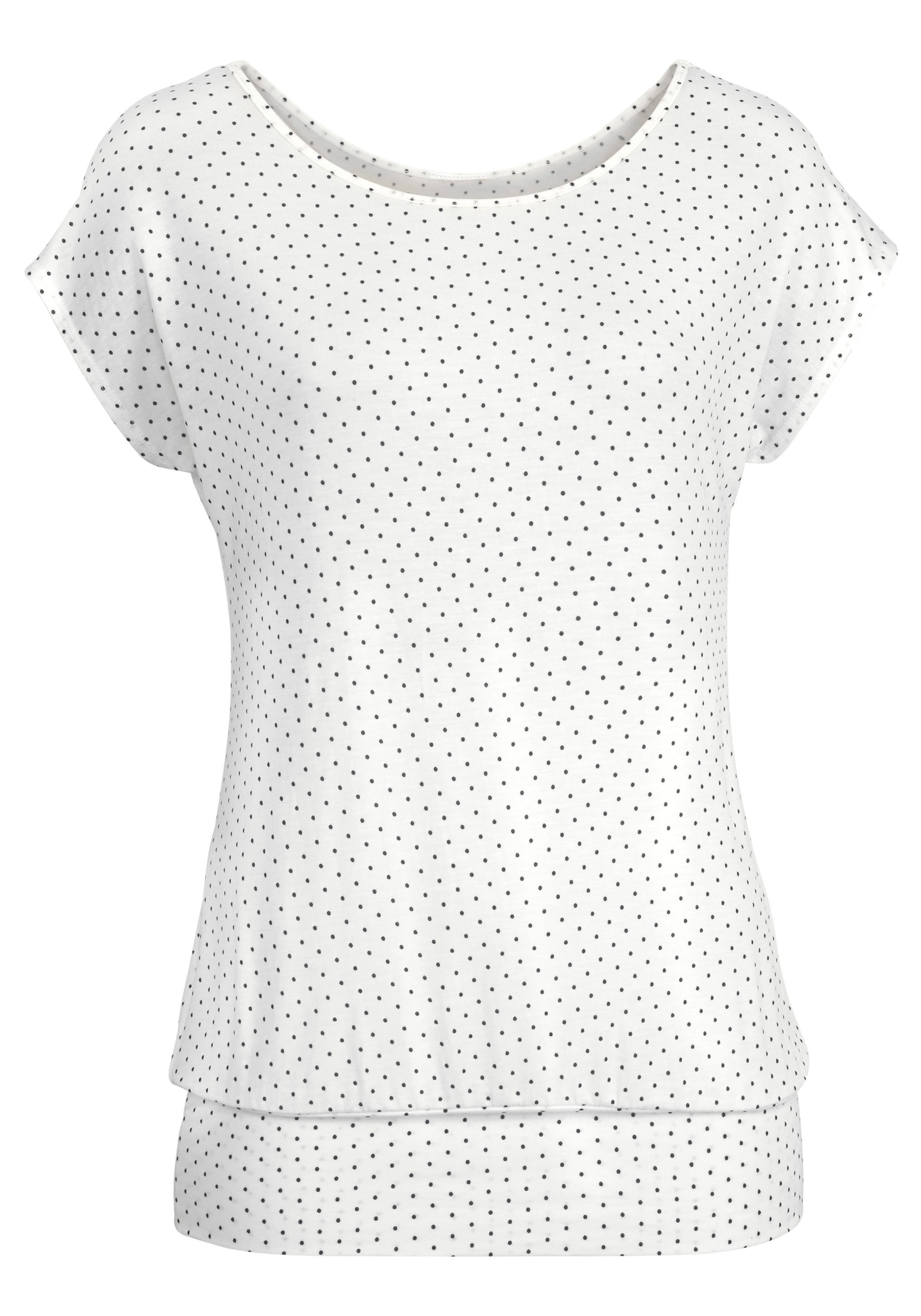 LASCANA Longshirt »mit breitem Bund«, aus weichem Viskose-Stretch