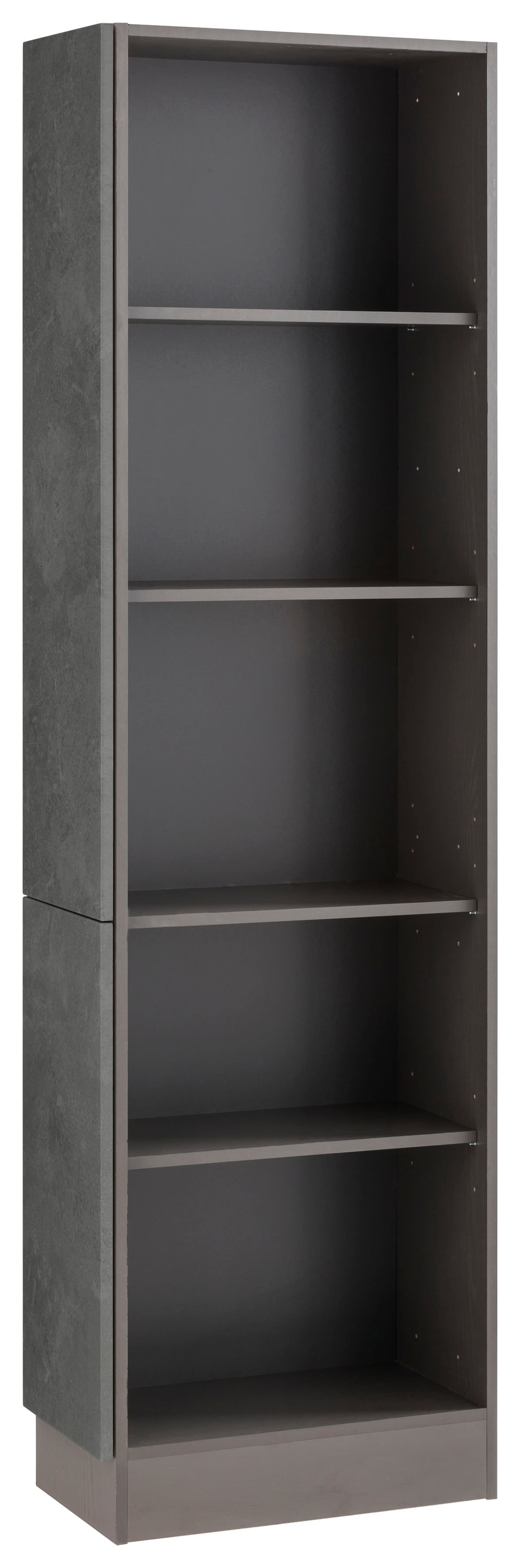 KOCHSTATION Anbauregal "KS-Tulsa", 30 cm breit, 200 cm hoch, mit 5 Fächern, MDF Front