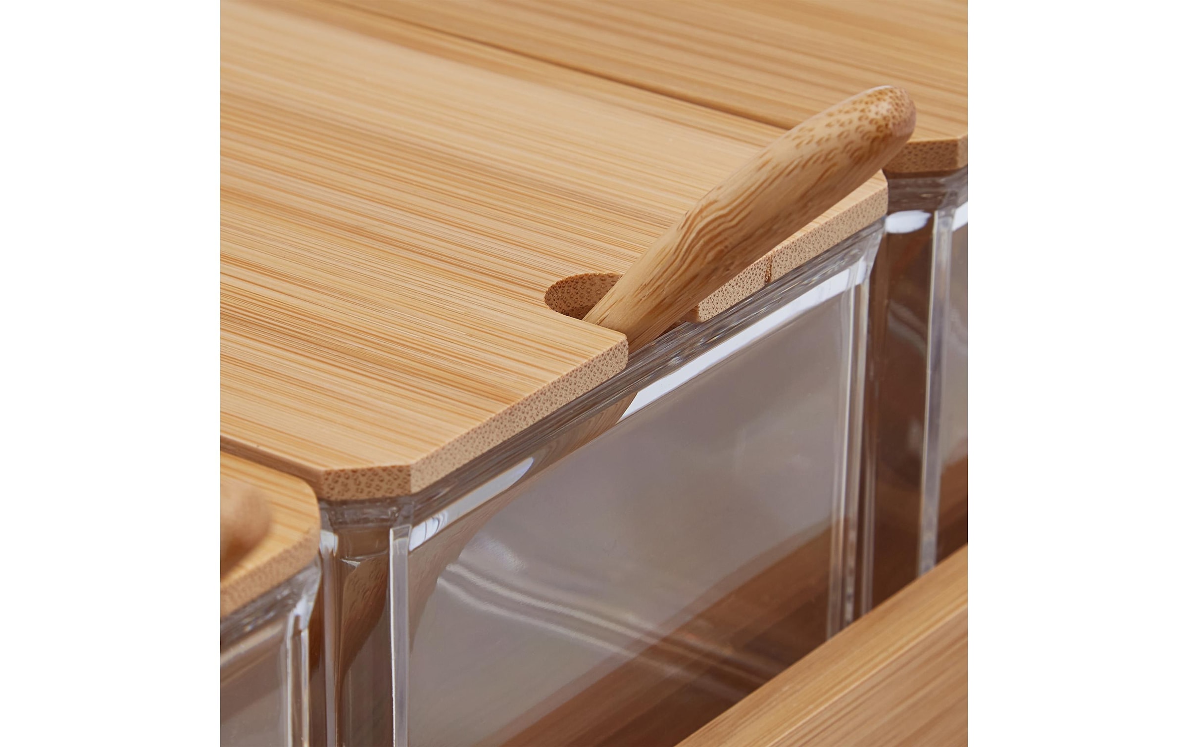 relaxdays Zuckerdose »400 ml 3 Stück« Holzart: Bambus (China)