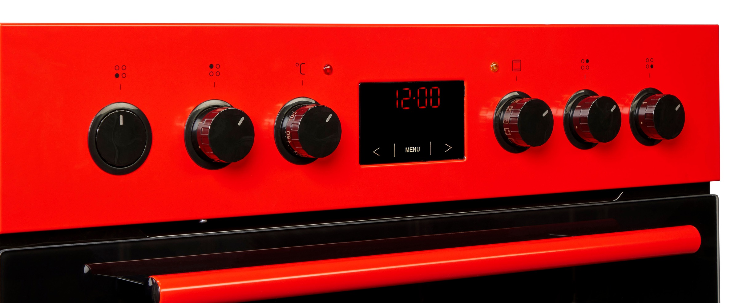 Amica Elektro-Herd-Set »EHC 12920 R«, mit Backauszug, (Set), Ofen mit 11 Programmen und zweistufig ausziehbaren Backblechschienen.