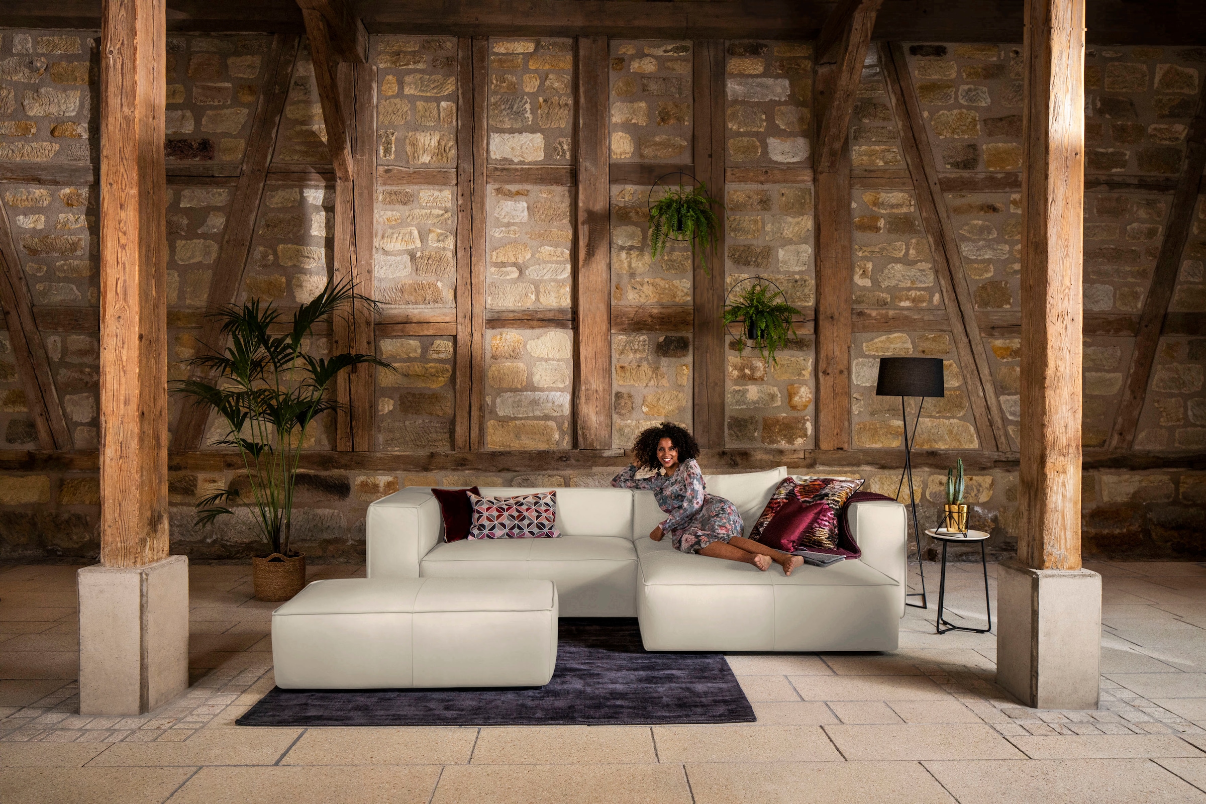 W.SCHILLIG Ecksofa "around-the-block, modern und elegant, bequem, L-Form", günstig online kaufen