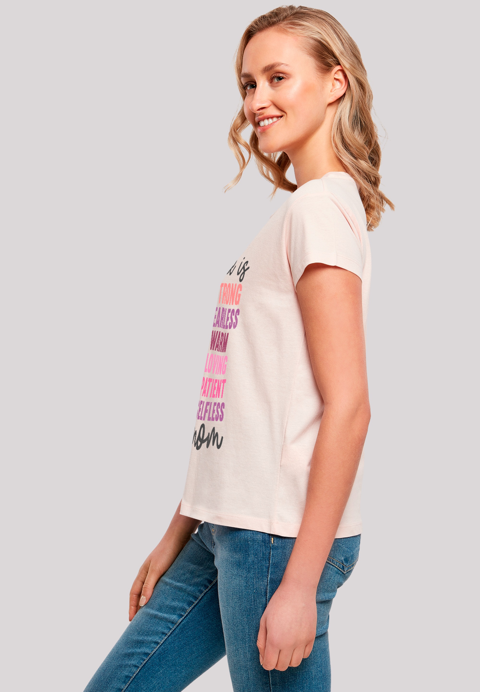 F4NT4STIC T-Shirt »Mothers Day Strong & Fearless Mom Inspirational Quote«, Premium Qualität