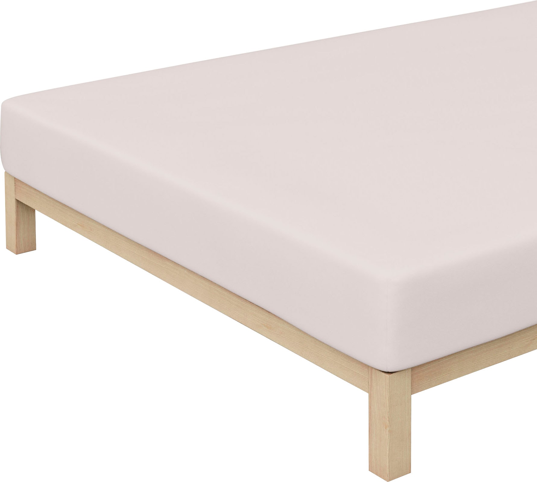 Schlafgut Spannbettlaken »PURE Bio-Baumwolle mit Elasthan, dehnbar blickdicht, straff, Bettlaken«, PREMIUM Laken für Matratzen bis 30cm Höhe, in 90x200, 140x200, 180x200