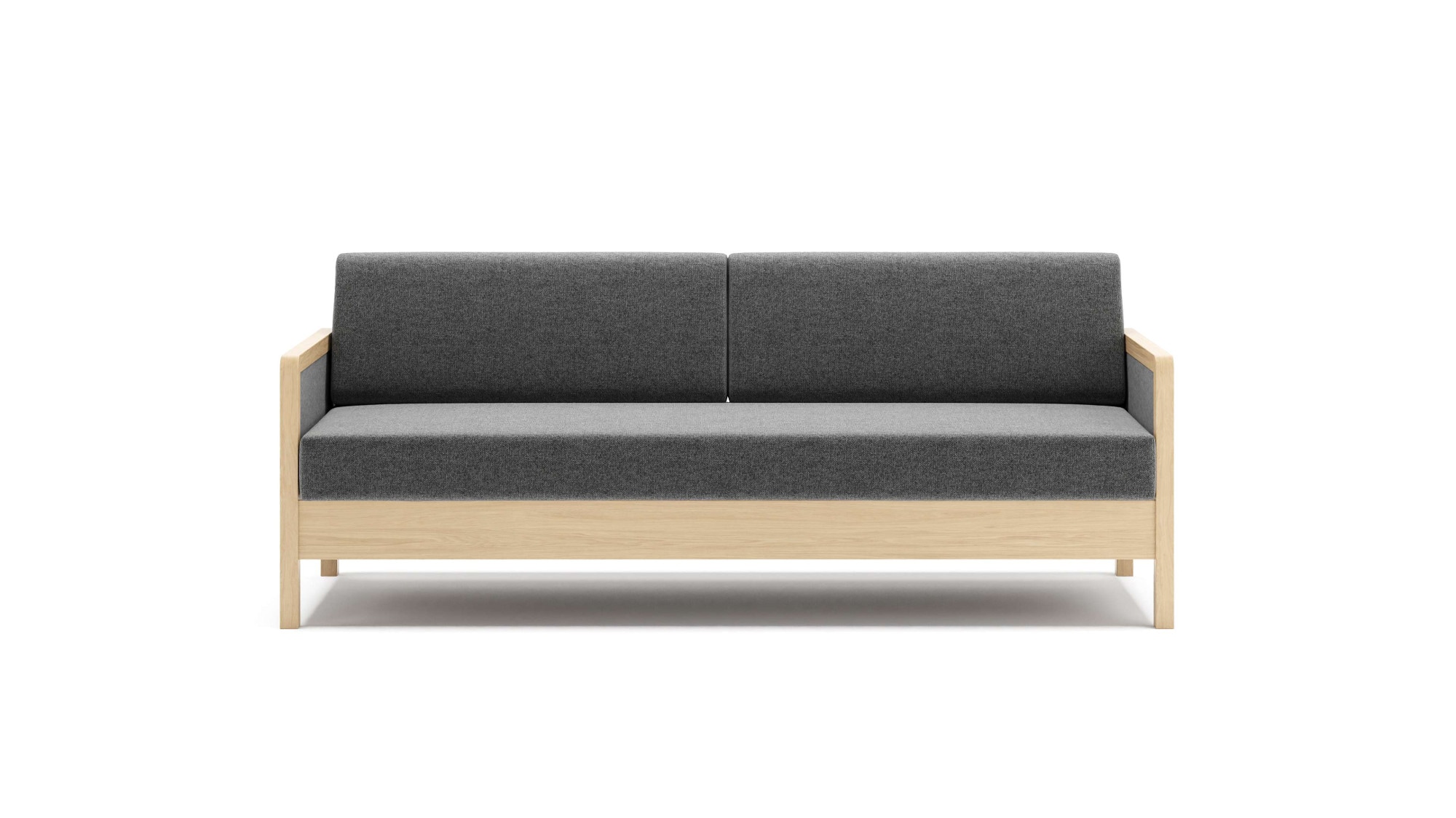 HESTBÆK Schlafsofa "Hestbæk 168 3-Sitzer, Bettfunktion, Breite 208cm, Komfortsitzhöhe 47cm" Umklappbar, Querschläfer, sehr komfortabel, Stauraum