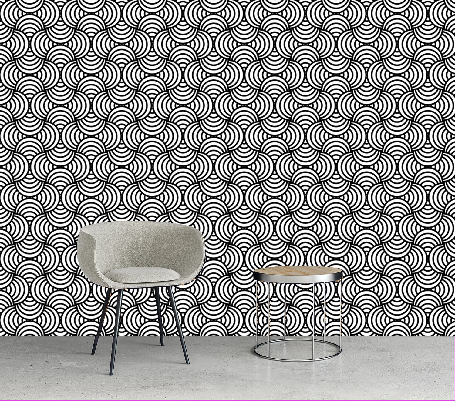 queence Vinyltapete »Fehilde«, gemustert-Farbverlauf-bedruckt-abstrakt, 90x250cm, selbstklebend, kinderleichte Anbringung, Sticker