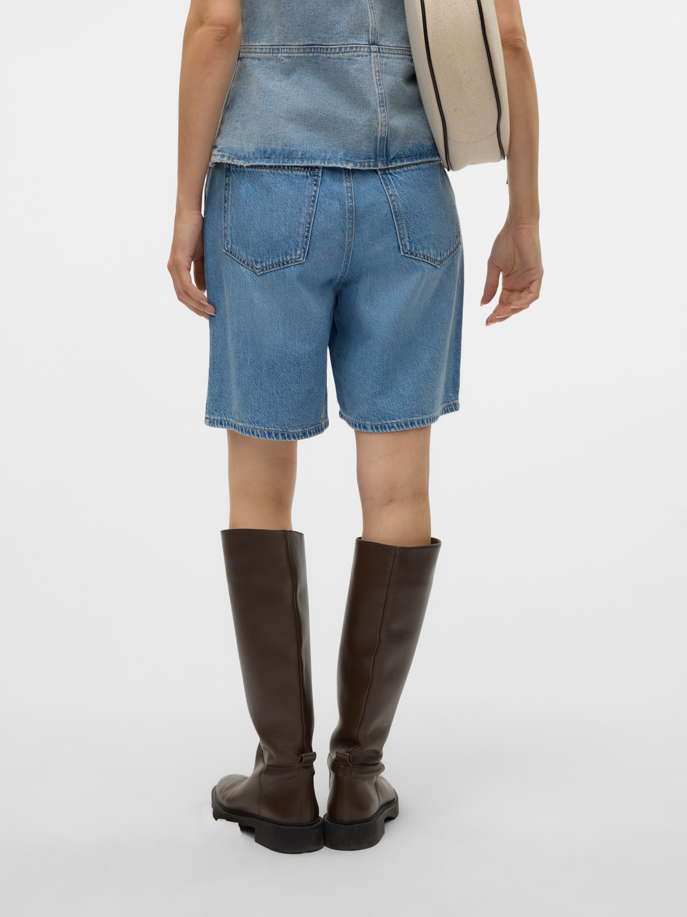 Vero Moda Jeansbermudas "VMVILLA MR BERMUDA DNM SHORTS MIX" Baumwollmischun günstig online kaufen