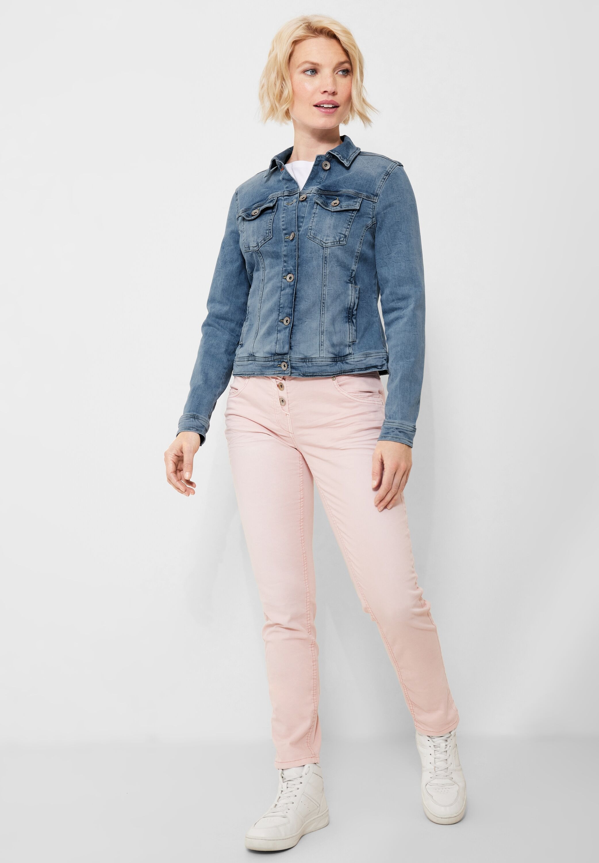 Cecil Jeansjacke, ohne Kapuze, mit Brusttaschen