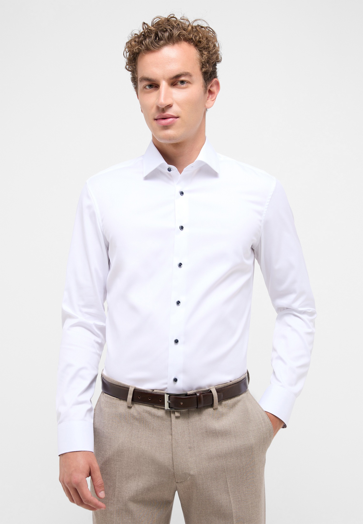 Eterna Langarmhemd "SLIM FIT" NON IRON (bügelfrei) günstig online kaufen