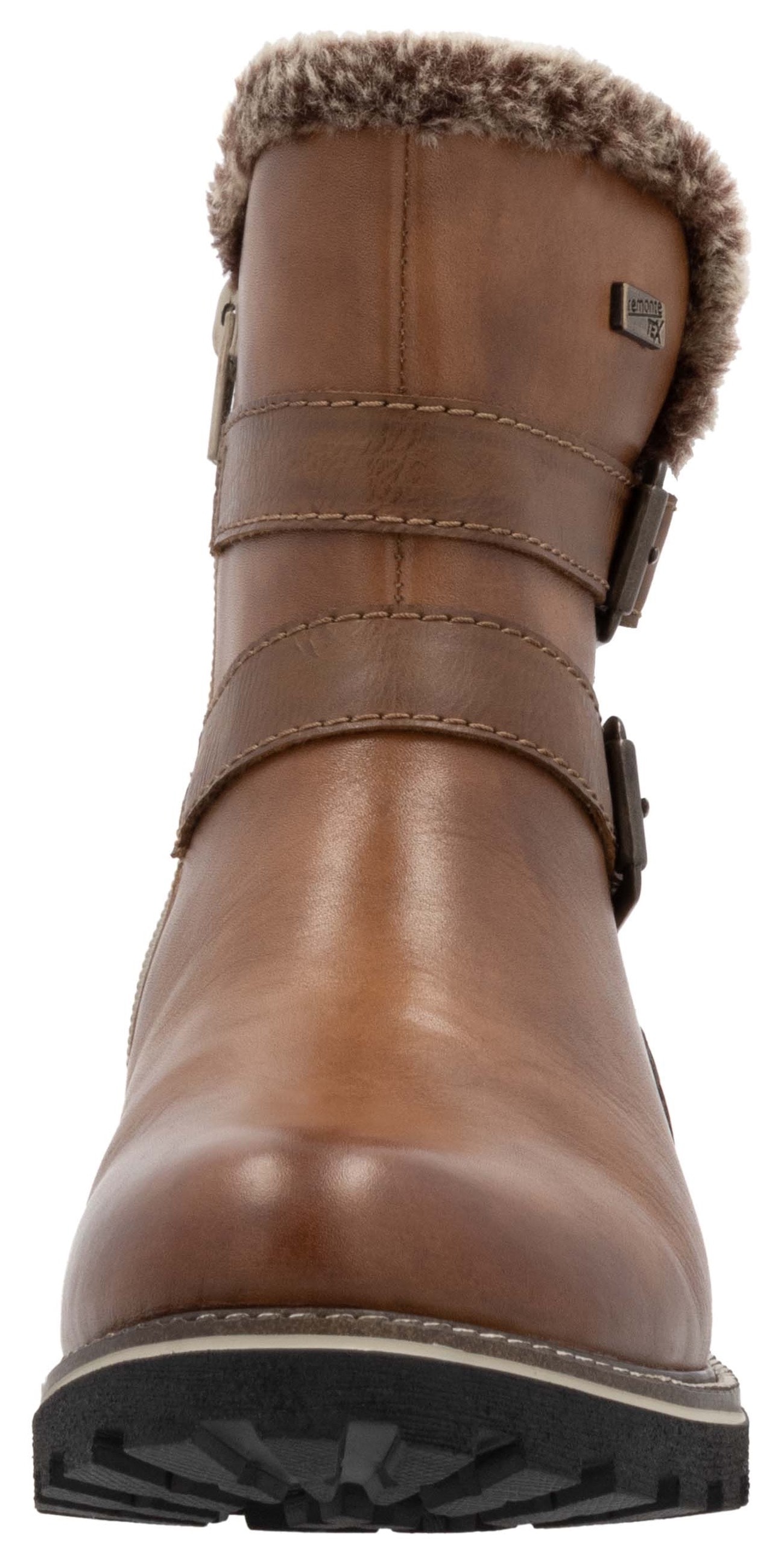 Remonte Winterboots, Blockabsatz, Winterstiefelette, Outdorrschuh mit TEX-Membran