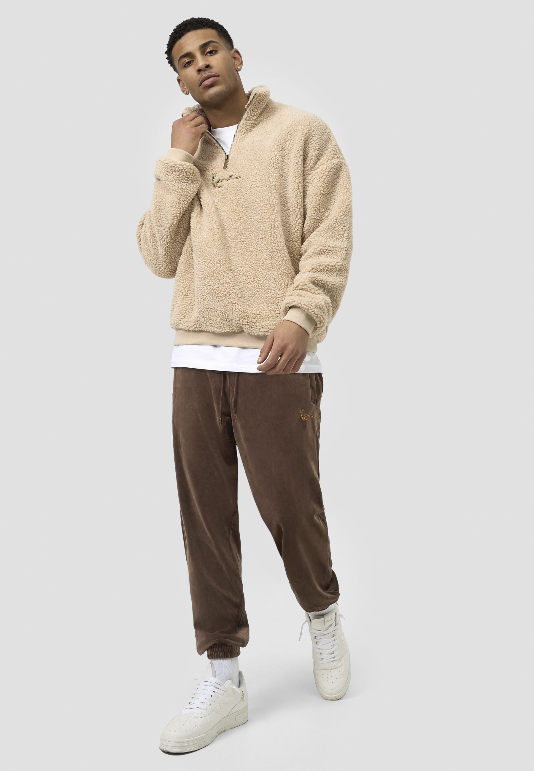 Karl Kani Sweater »Karl Kani Herren KM213-063-1 Small Signature Teddy Troyer«, 1 Stk.
