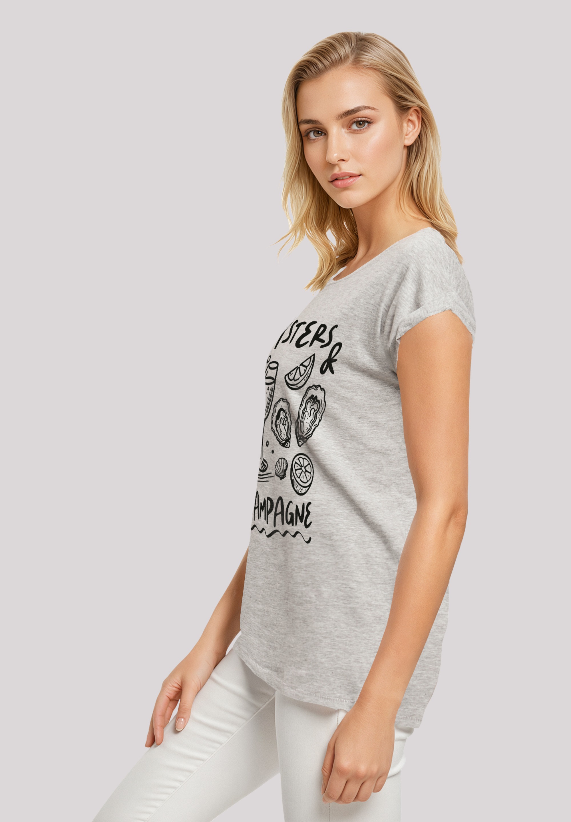 F4NT4STIC T-Shirt »Oysters And Champagne Summer«, Premium Qualität
