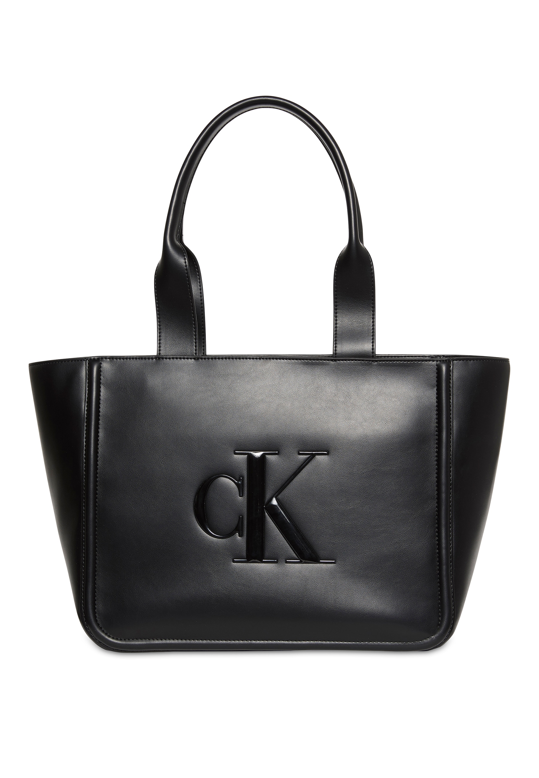 Calvin Klein Tragetasche "RAISED CK MEDIUM TOTE", Damen Henkeltasche, Schul günstig online kaufen