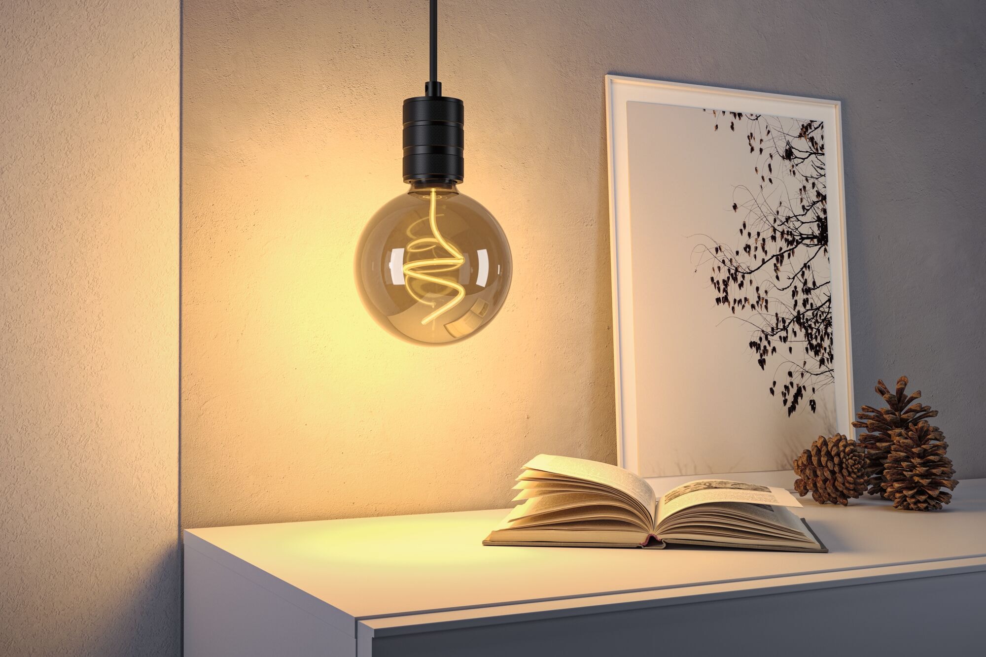 Paulmann LED-Leuchtmittel »Floating Shine G125 V1 150lm 4W 1800K Smoke 230V« E27 1 Stk.