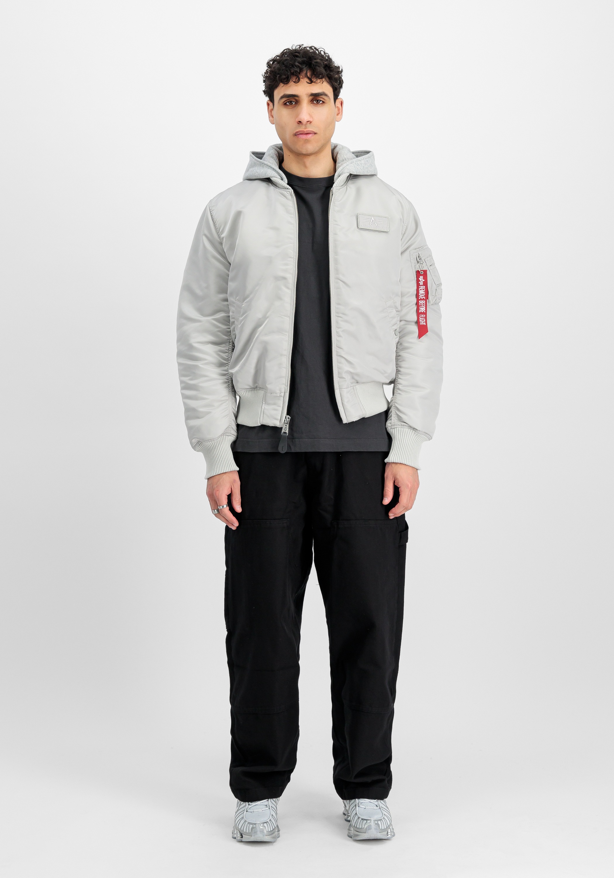 Alpha Industries Bomberjacke »Alpha Industries Men - Bomber Jackets MA-1 Zip Hood Back Print«