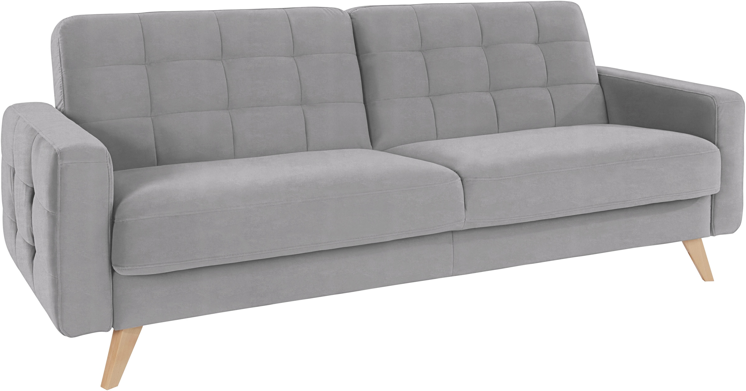 exxpo - sofa fashion 3-Sitzer »Nappa, kompakt und komfortabel, bequem, zeitloses Design, L-Form«, tolle Detailverarbeitung