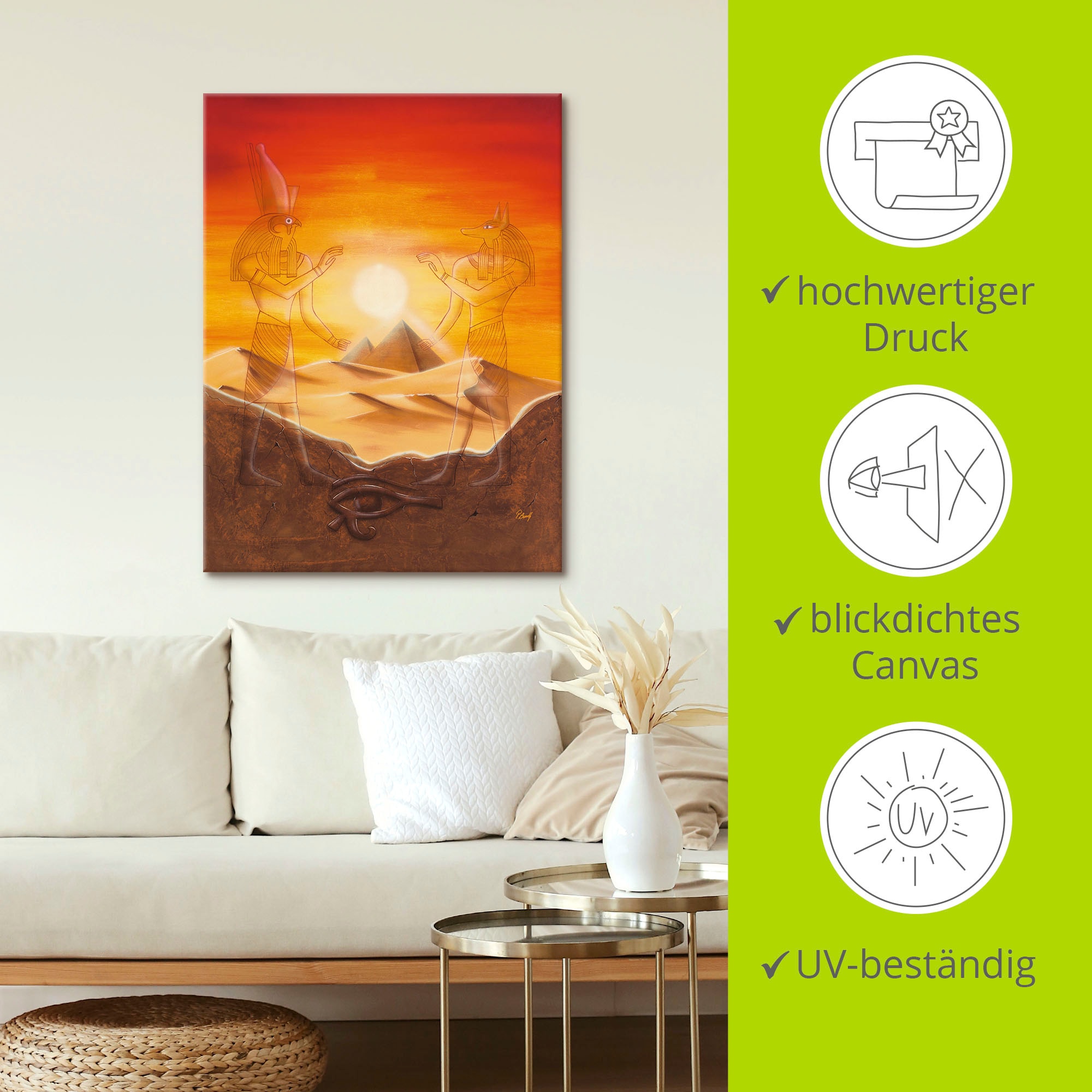 Artland Wandbild »Ägypten«, Afrika, (1 St.), als Alubild, Outdoorbild, Leinwandbild, Poster, Wandaufkleber