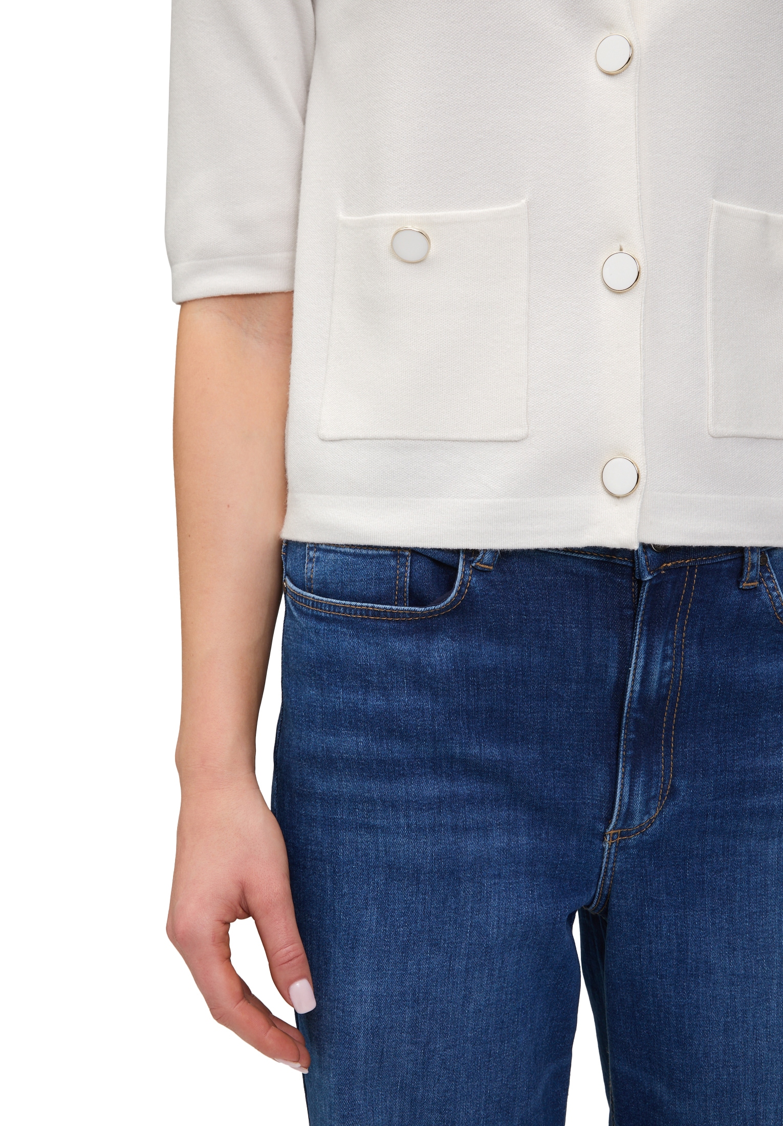 Betty&Co Strickjacke »Betty & Co Strick-Cardigan mit Knopfleiste«