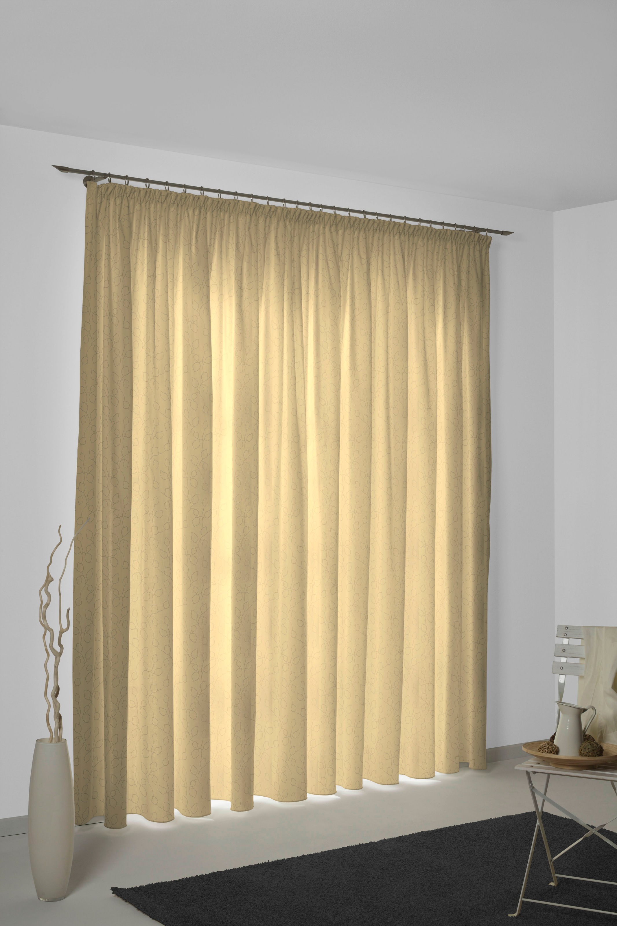 Wirth Vorhang "Westport" Smokband 1 Stk. tlg. günstig online kaufen