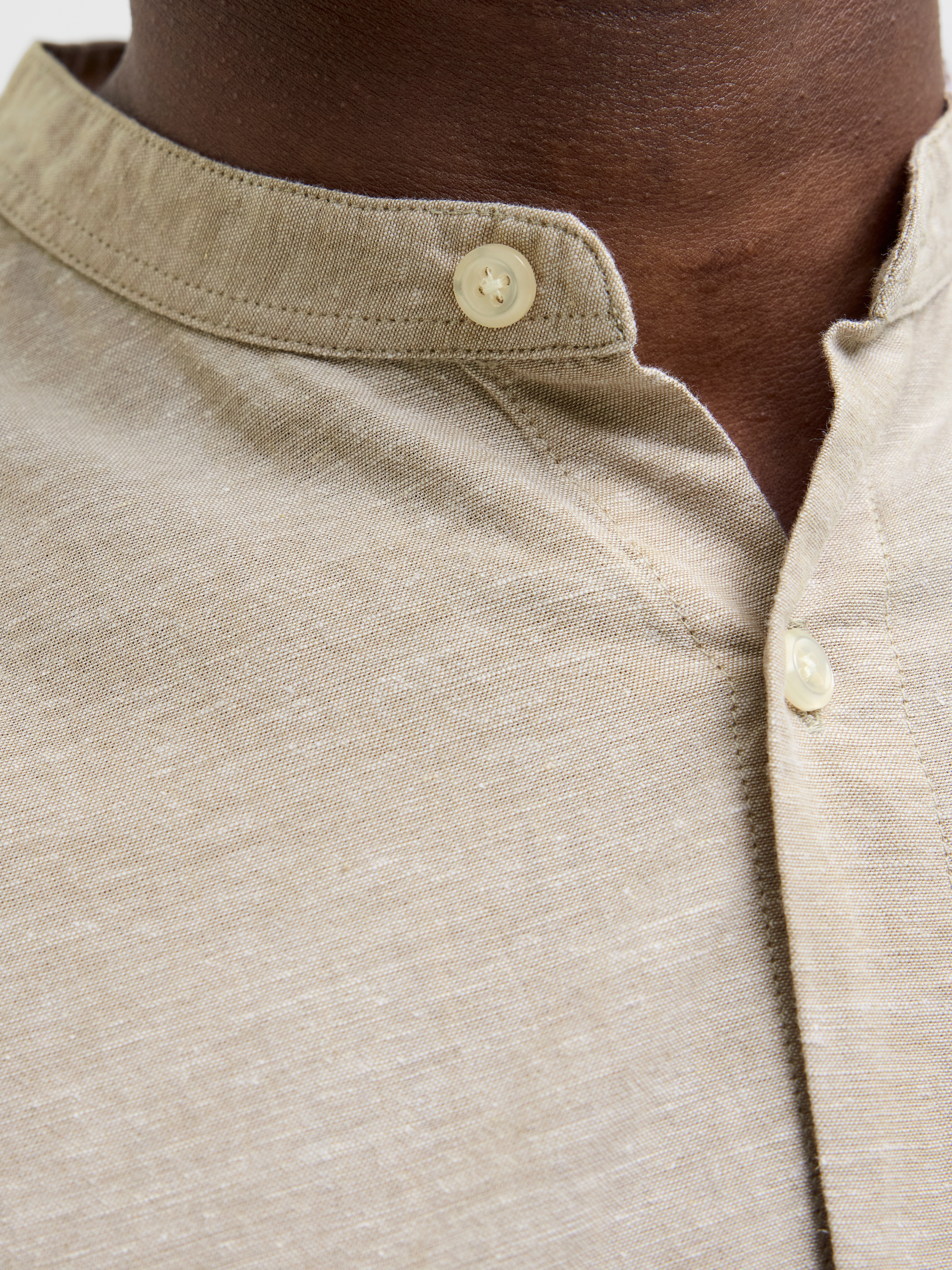 Thumbnail - Jack & Jones Langarmhemd "JJEBREEZE BAND SHIRT LS SN", mit Bandkragen