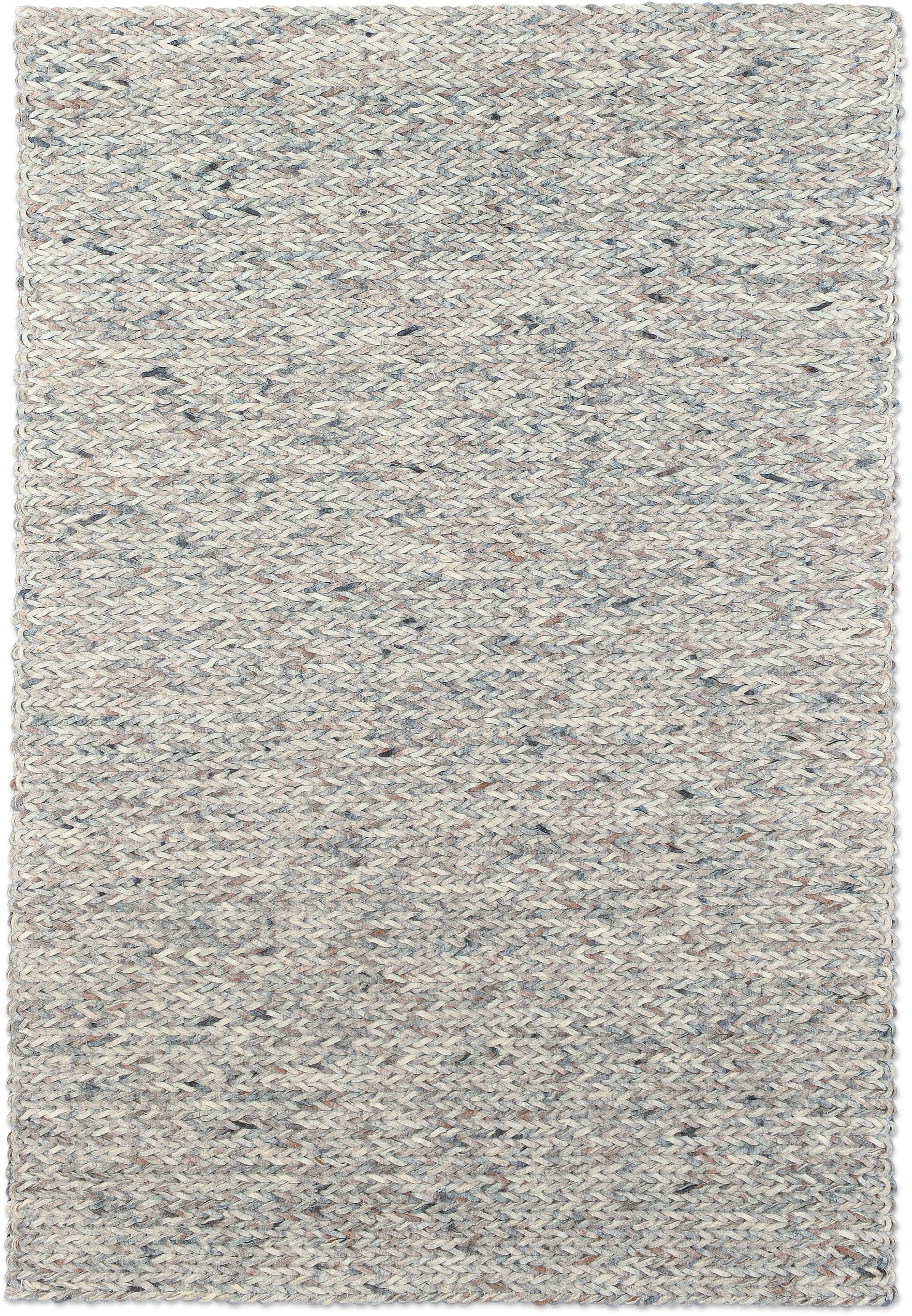 THEKO Wollteppich »Arlberg«, rechteckig, 23 mm Höhe, reine Wolle, Strickoptik, ideal im Wohnzimmer & Schlafzimmer