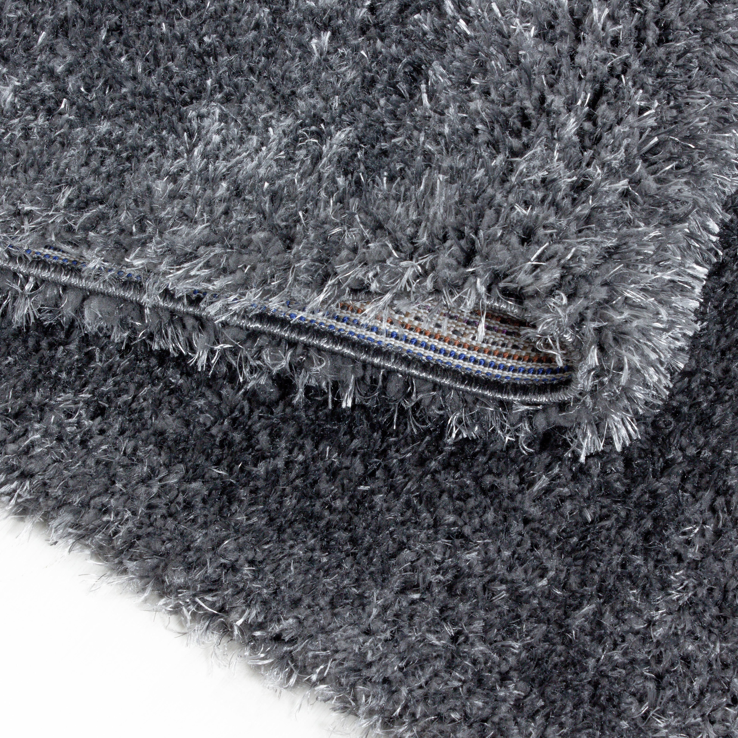 Hochflor-Teppich AYYILDIZ TEPPICHE "BRILLIANT 4200", grau, B:160cm H:50mm L:230cm, Polypropylen (PP), Teppiche, Läufer, auch in rund, Langflor, Shaggy, Wohnzimmer 3