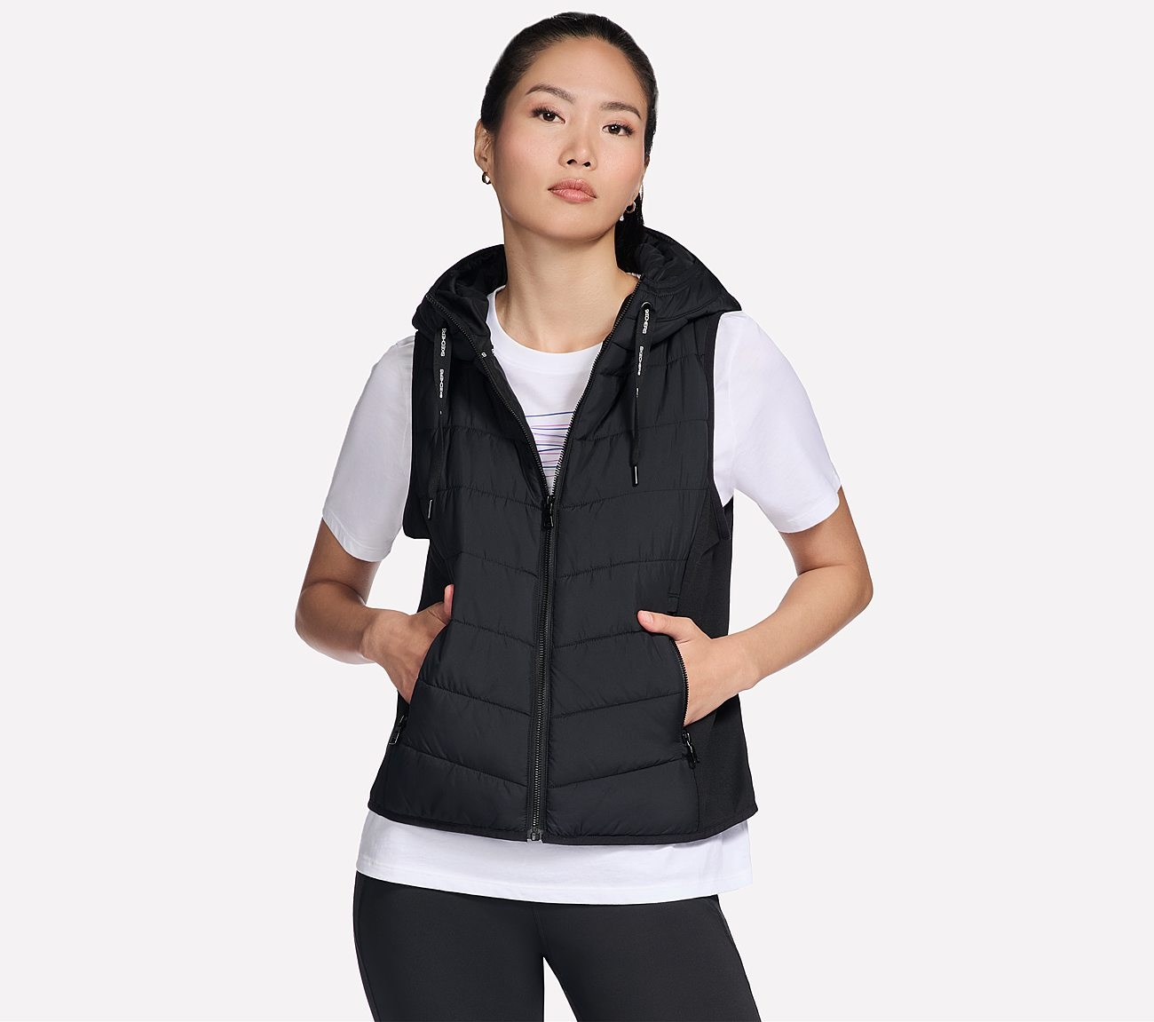 Skechers Steppweste "SKECHERS PERFORMANCE ELITE HOODED VEST"