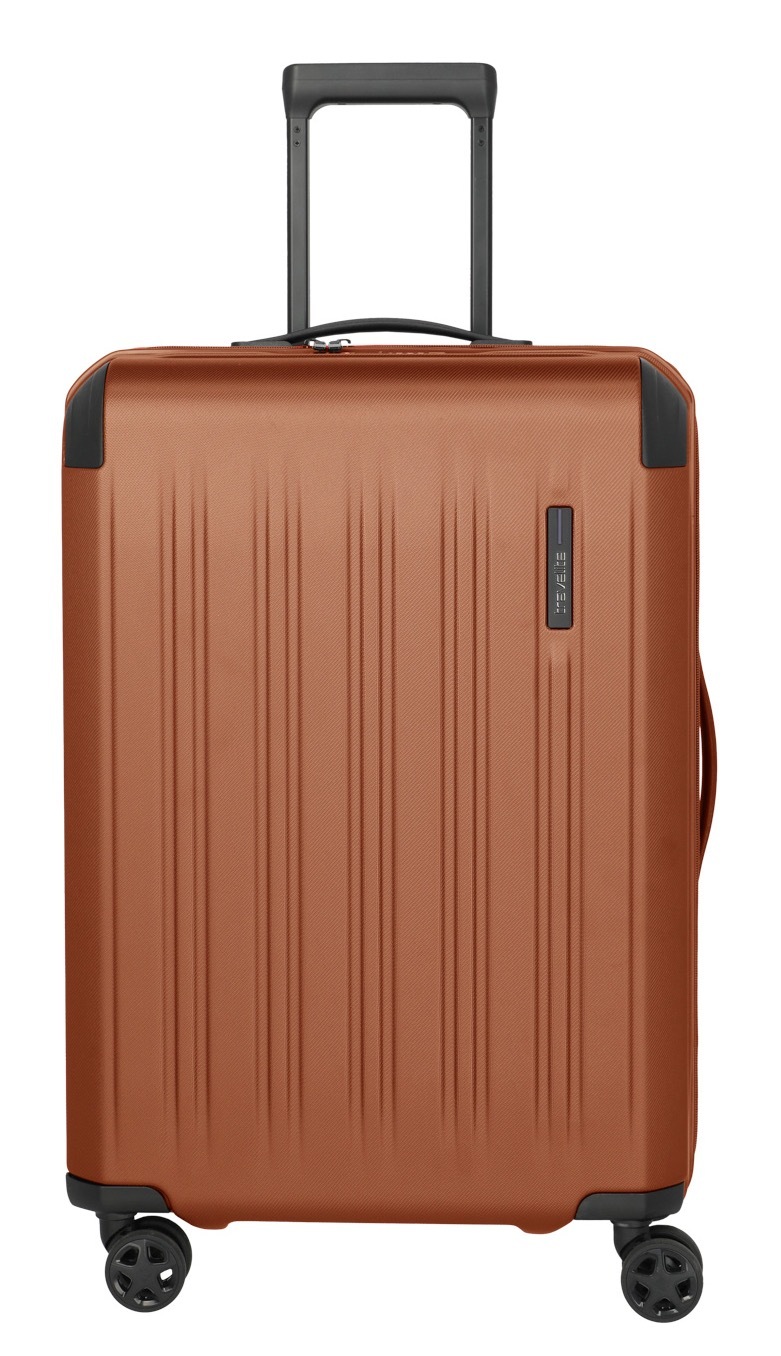 TRAVELITE Hartschalen-Trolley "DYNAMIIC, verschiedene Größen und Farben", rosa, ABS, unifarben mit Farbeinsätzen, Koffer, Hartschalen-Koffer auch in