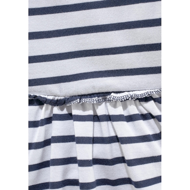 KIDSWORLD Jerseykleid kleine bestellen und »für (Packung, tlg.), 2 BAUR Mädchen«, | Streifen mit Punkten