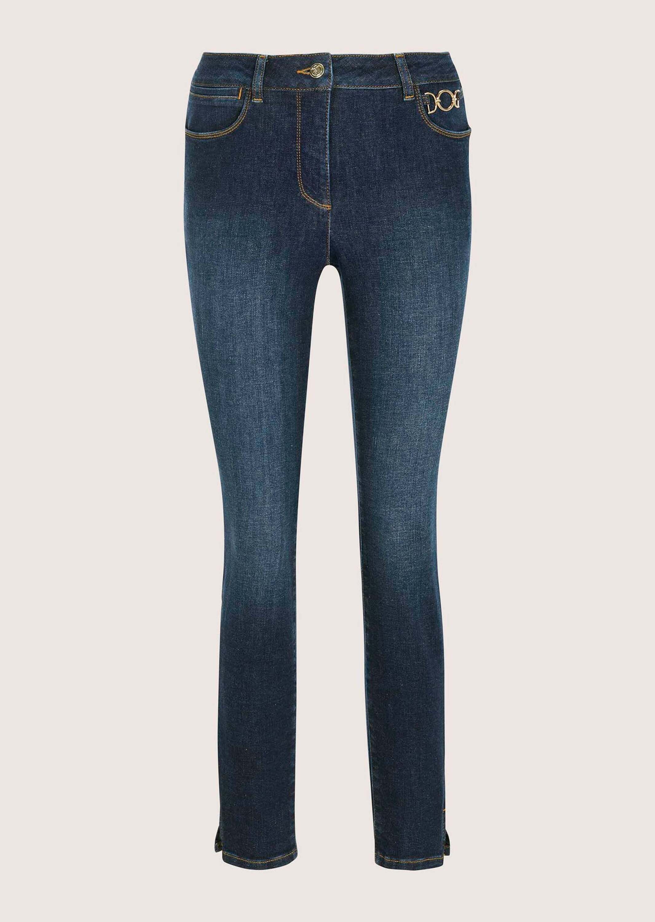 MADELEINE "Jeans Slim-Fit Jeans mit Kettendetail" Kettendetail
