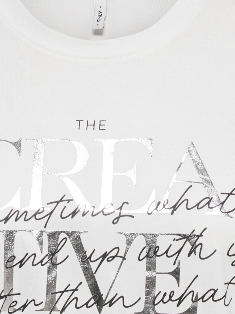 ONLY Kurzarmshirt "ONLFREE MAYA S/S PRINT TOP BOX JRS" Materialmix, regular günstig online kaufen