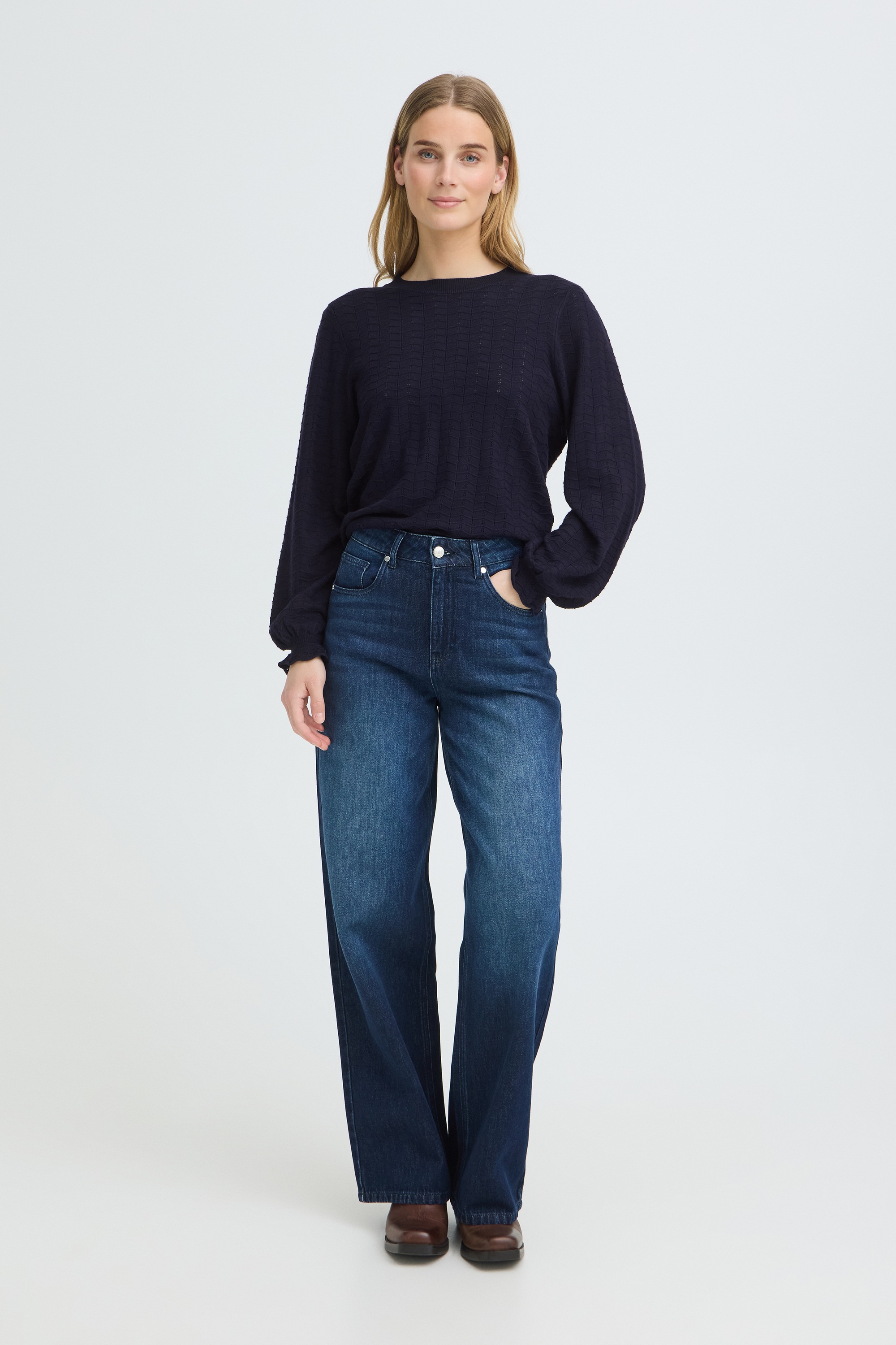 Pulz Jeans Strickpullover »Damen Langarm PZSARA«