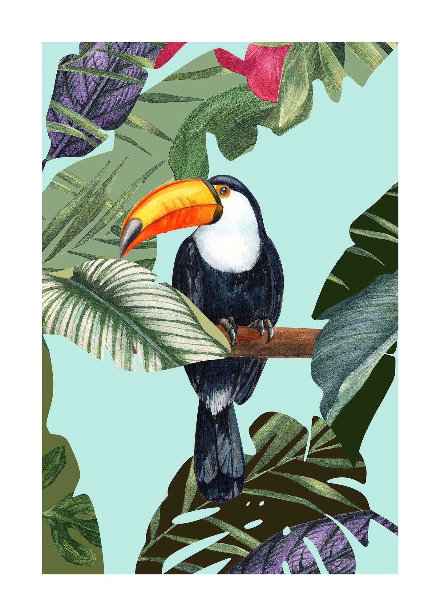 Komar Bild "Toco Toucan" Natur 1 Stk. tlg. Wandbild zur Dekoration - ohne R günstig online kaufen