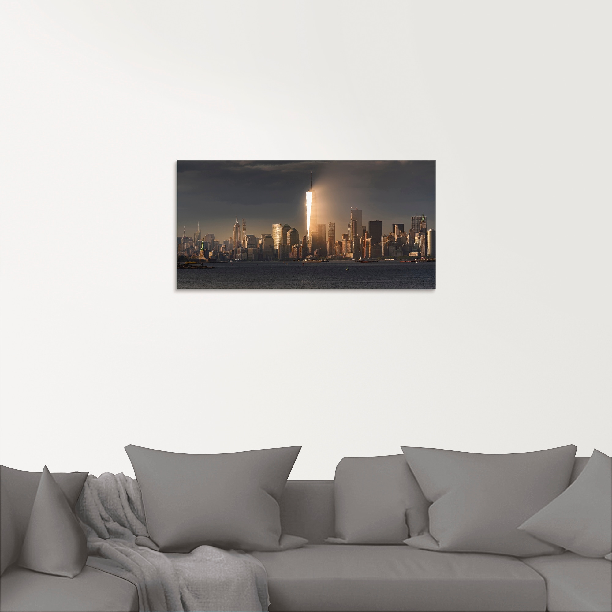 Artland Glasbild »New York Skyline I«, Amerika, (1 St.), in verschiedenen Größen
