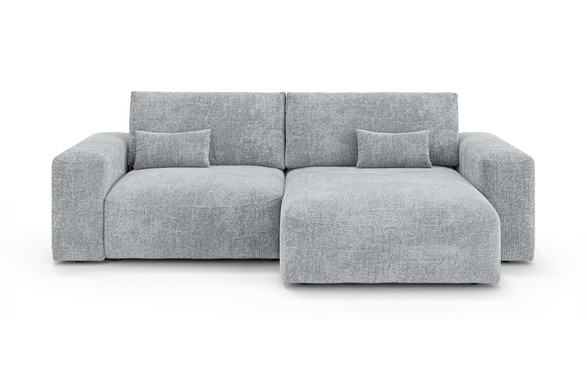 OTTO home Ecksofa »MATTS Schlafsofa mit Bettkasten, Maße B/T/H: 265/159/89 cm«, L-Form mit Recamiere rechts oder links, hoher Sitzkomfort